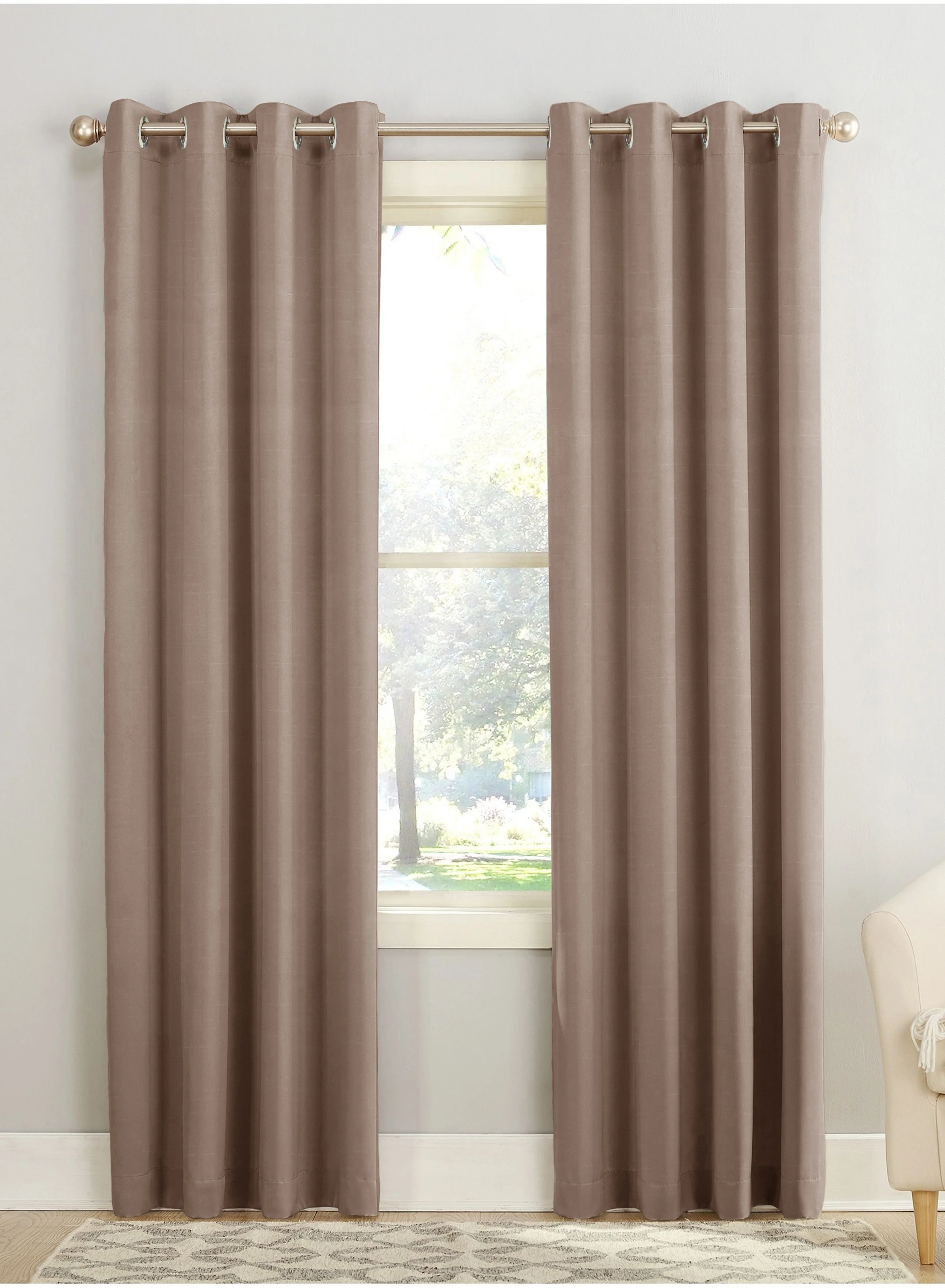 Consistent Casper Plain Room Darkening Curtains Light Brown Set of 2The Guide to Measuring and Choosing Curtains Selected