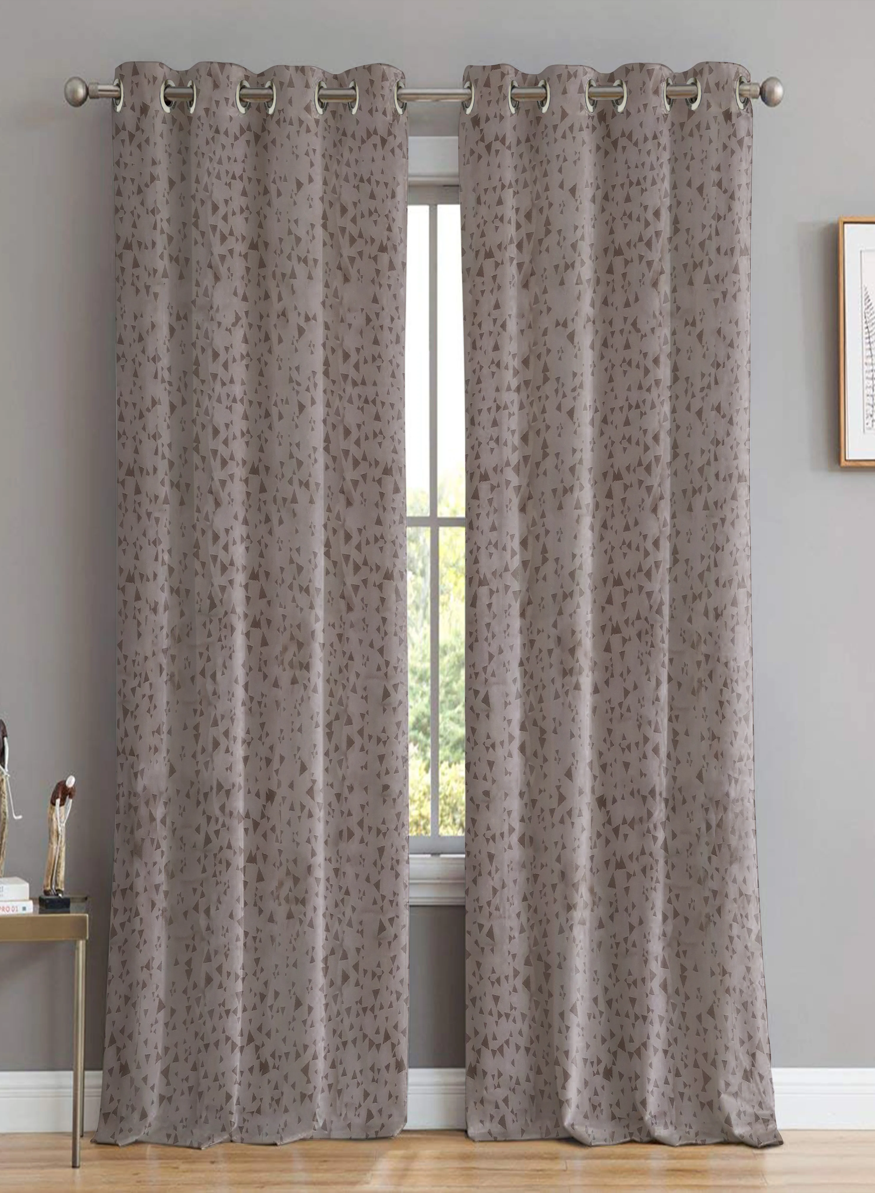 Premium Elwana Jacquard Room Darkening Curtains Brown Set of 2 Pattern 3 The Guide to Measuring and Choosing Curtains Versatile