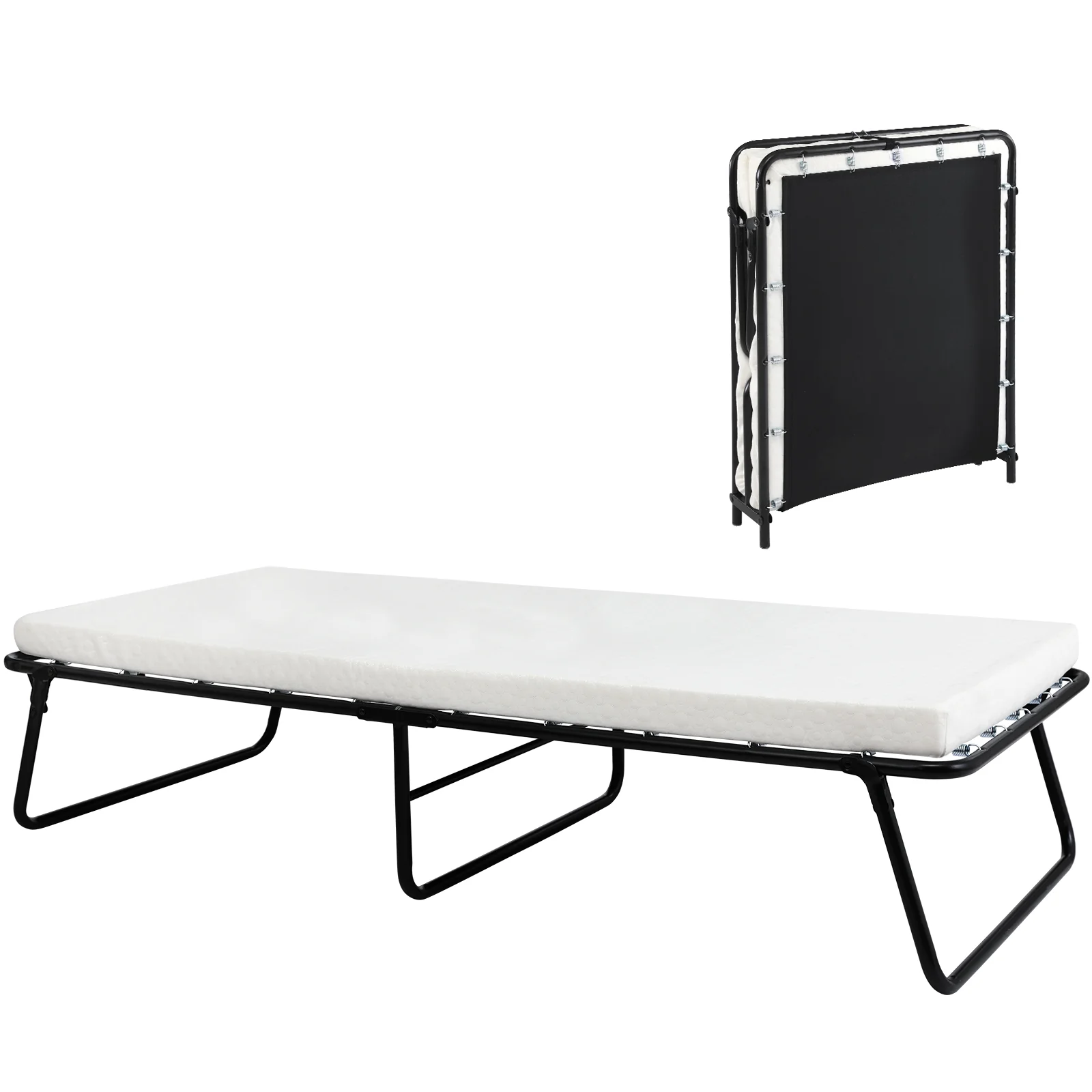 Premium Material Discontinued Rollaway Bed Folding Bed Frame with Memory Foam Mattress Discontinued Rollaway Bed Folding Bed Frame with Memory Foam Mattress Outstanding