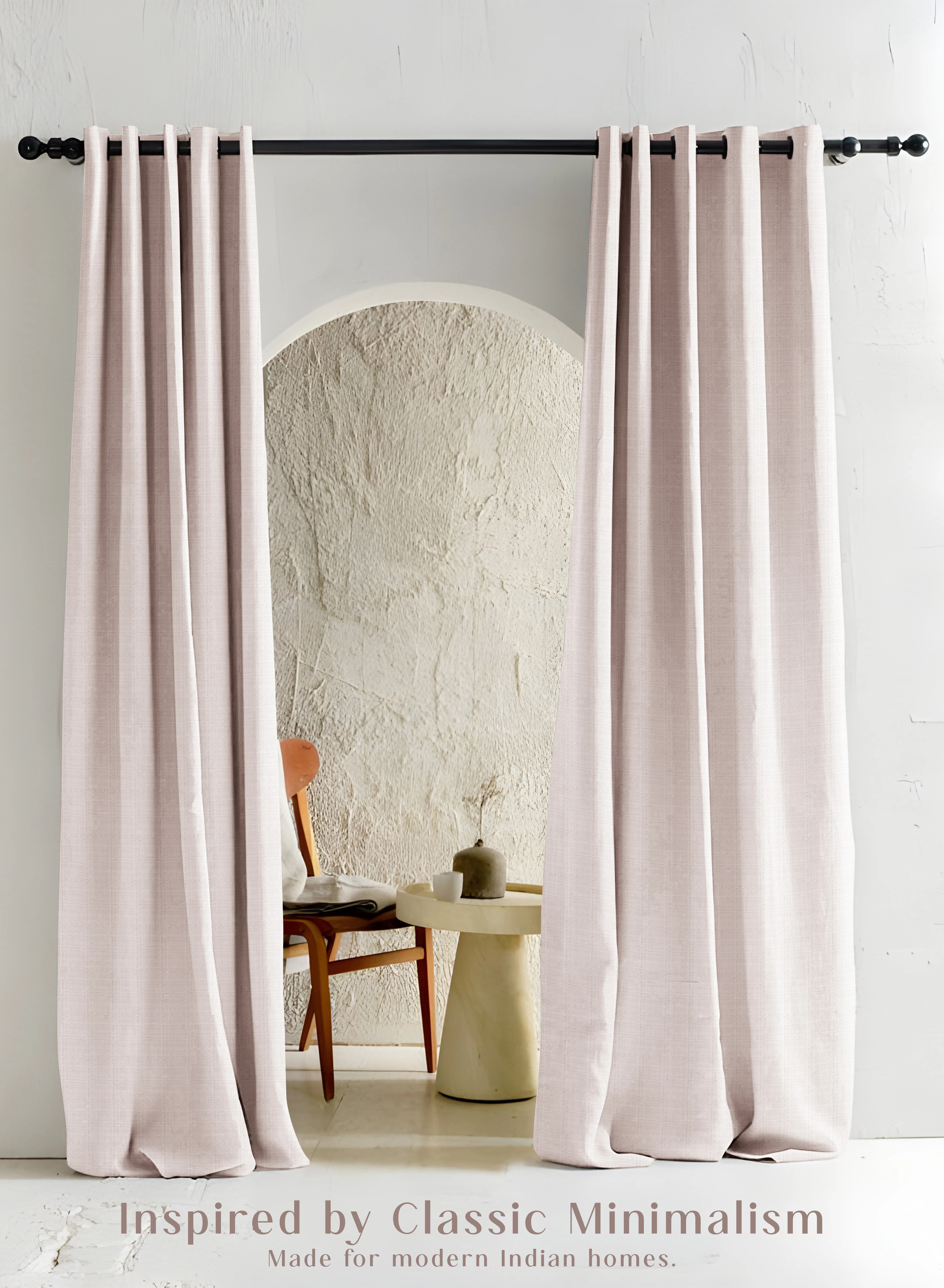 Relaxed Cocoon Minimal Texture Room Darkening Curtains Modern Aesthetic Off White Set of 2 Fully CustomizableThe Guide to Measuring and Choosing Curtains Proven