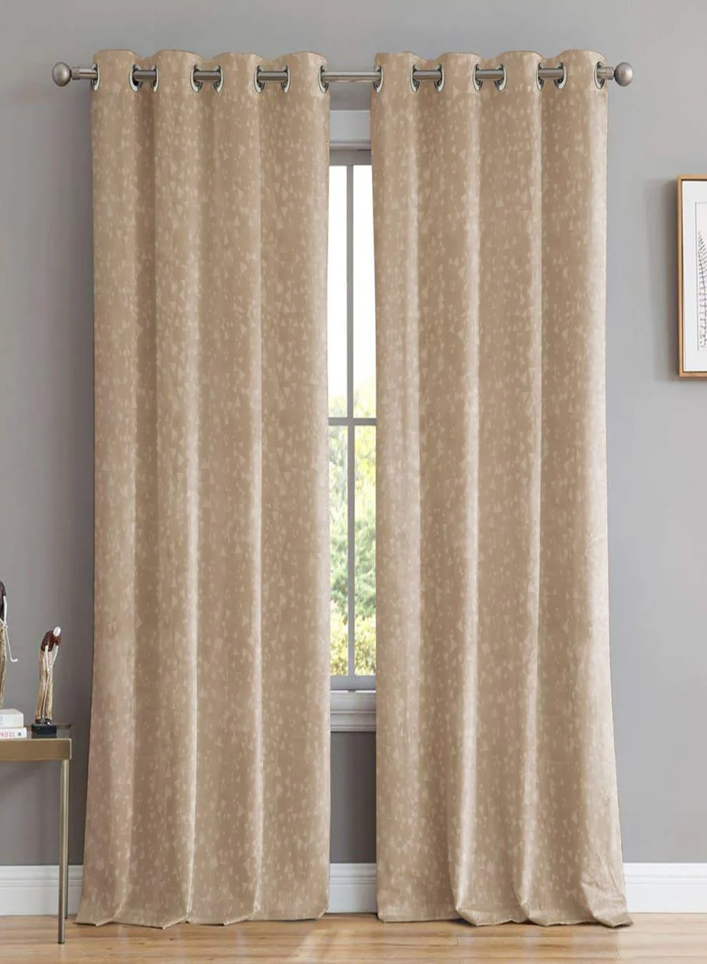 Advanced Elwana Jacquard Room Darkening Curtains Golden Sand Set of 2 Pattern 3 The Guide to Measuring and Choosing Curtains Sophisticated