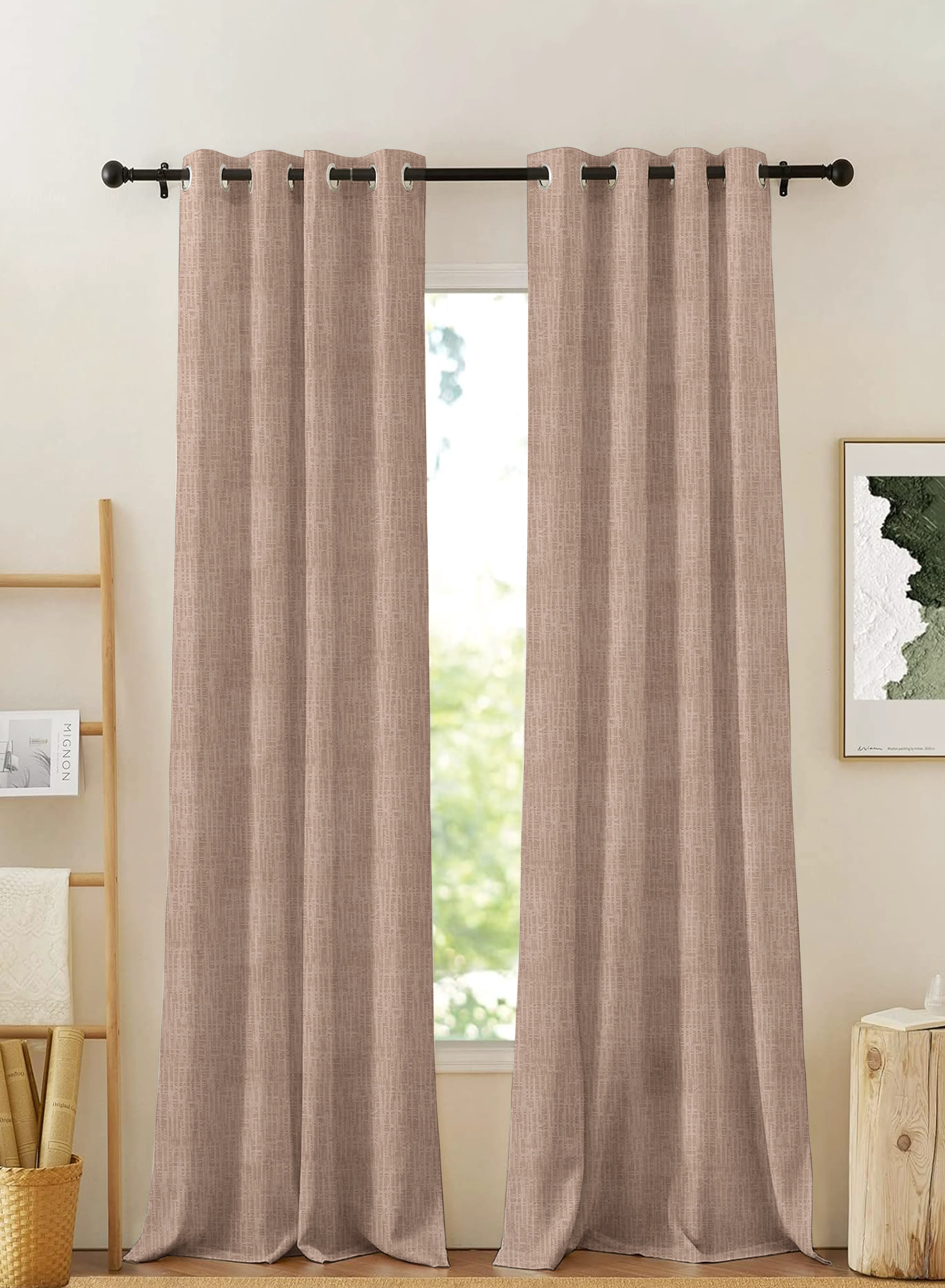 Healthy Elora Textured Blackout Curtains Minimal Design Total Light Block Hemp Set of 2 Fully CustomizableThe Guide to Measuring and Choosing Curtains Outstanding