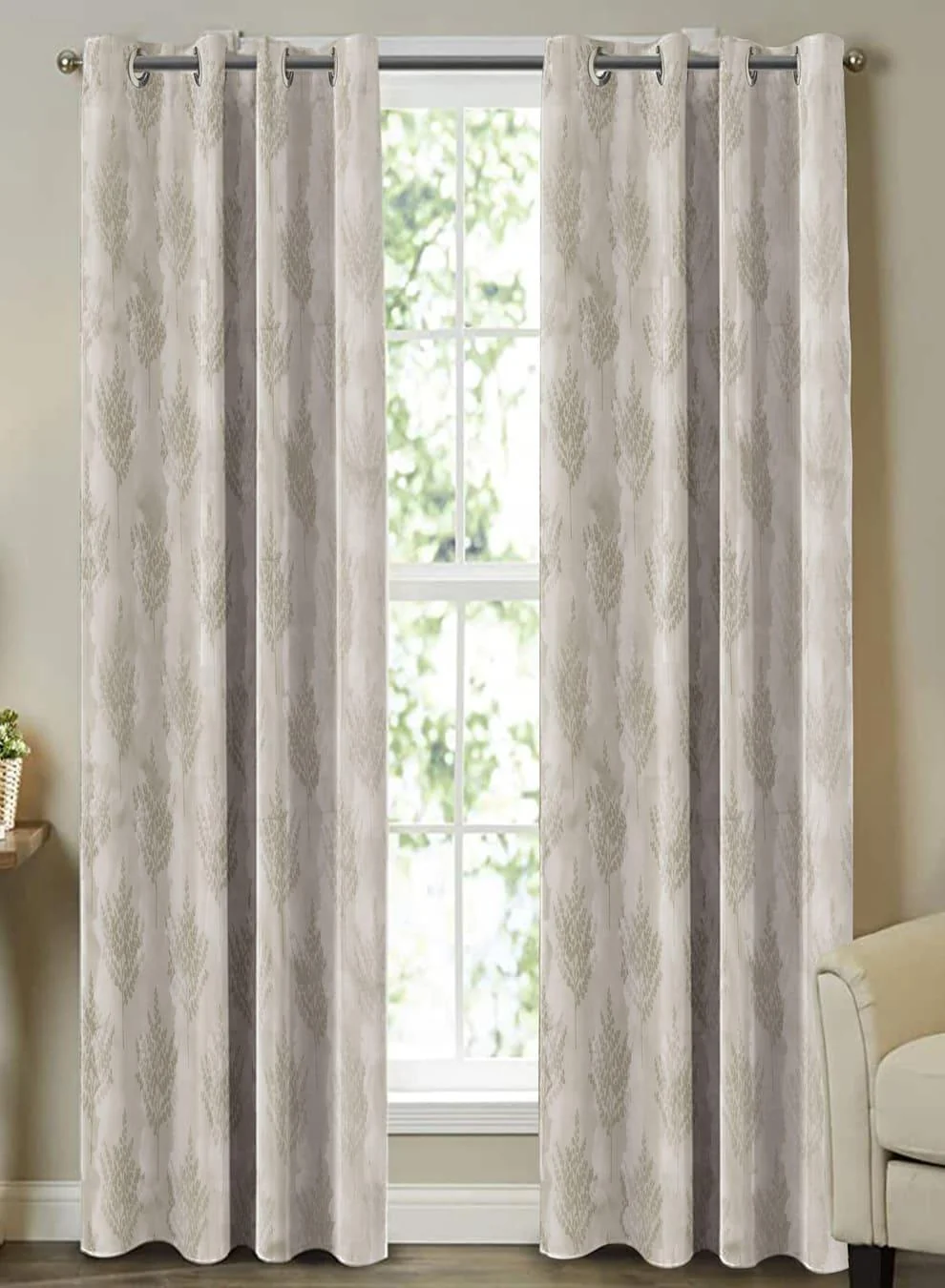 Unique Farella Jacquard Room Darkening Curtains Chrome White Set of 2 Pattern 4 The Guide to Measuring and Choosing Curtains Expertly Made