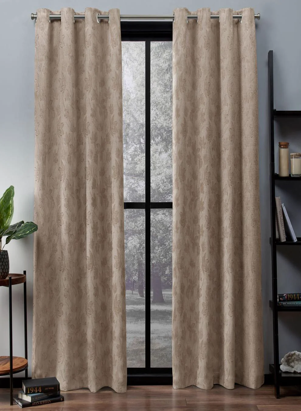 High-End Flavia Jacquard Room Darkening Curtains Luxe Botanical Weave Cream Set of 2 Fully CustomizableThe Guide to Measuring and Choosing Curtains Comfortable