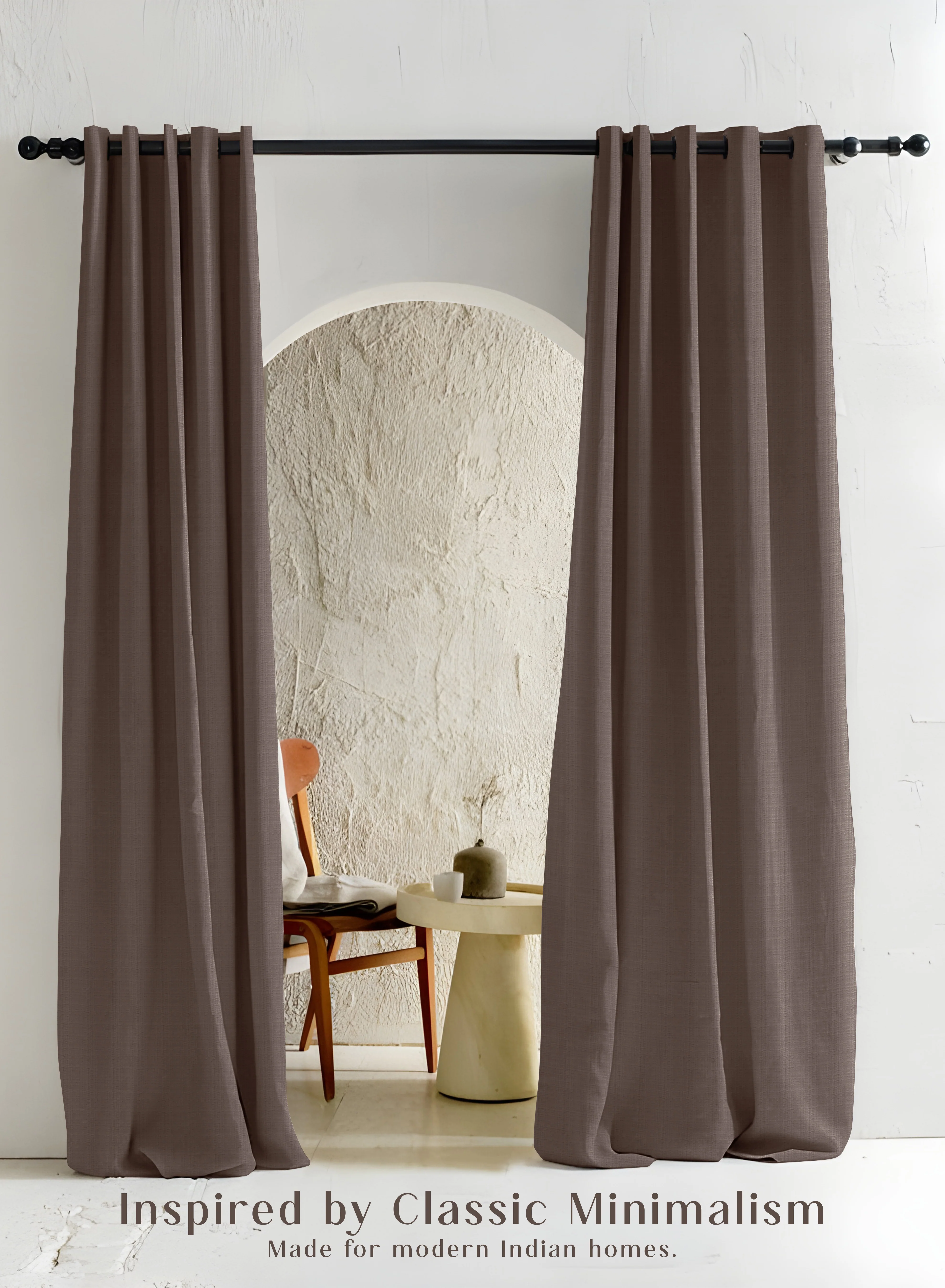 Recyclable Cocoon Minimal Texture Blackout Curtains Modern Aesthetic Total Light Block Mocha Brown Set of 2 Fully CustomizableThe Guide to Measuring and Choosing Curtains Superior