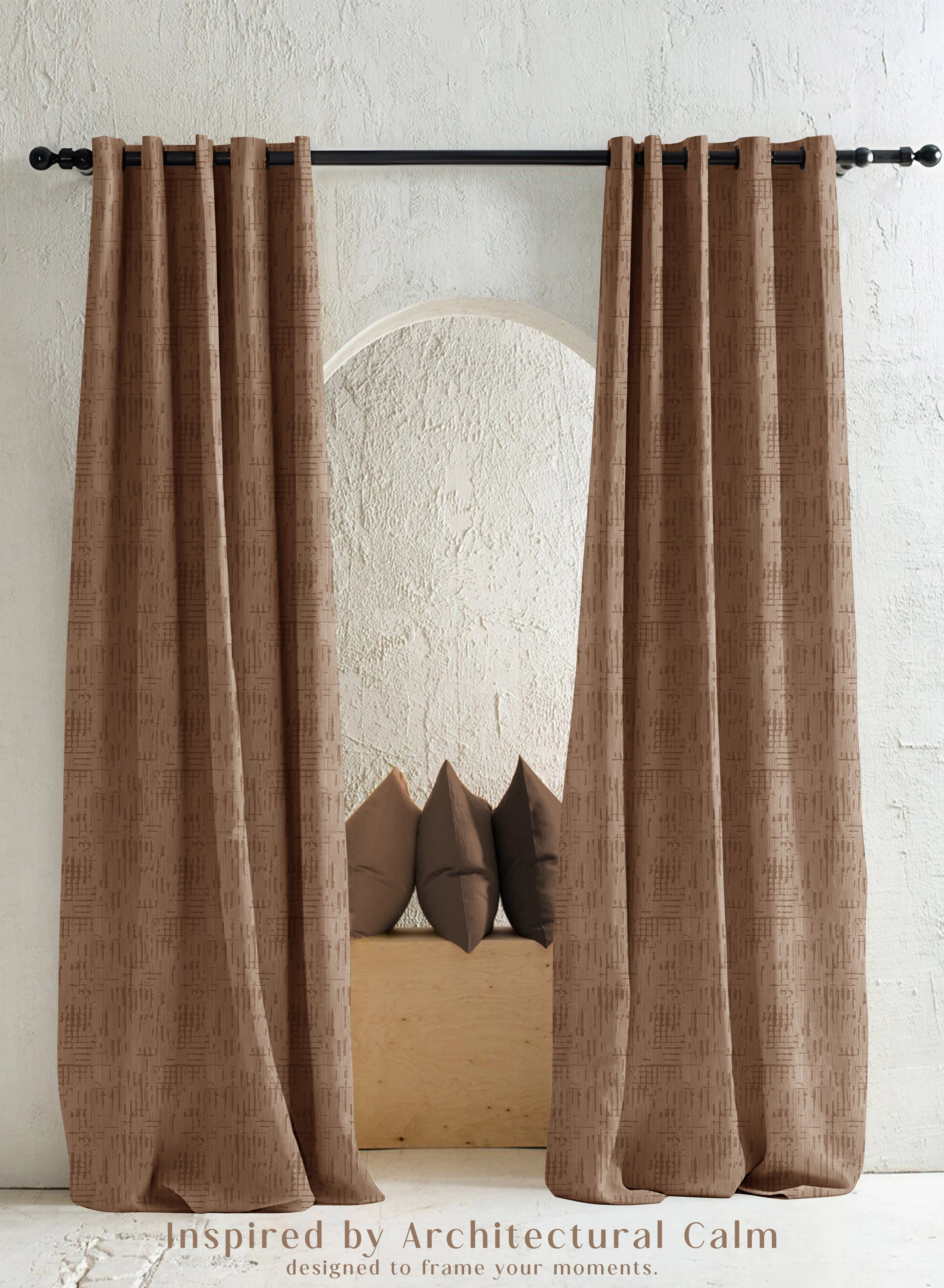 Effective Elsa Textured Blackout Curtains Modern Aesthetic Total Light Block Caramel Brown Set of 2 Fully CustomizableThe Guide to Measuring and Choosing Curtains Sustainable