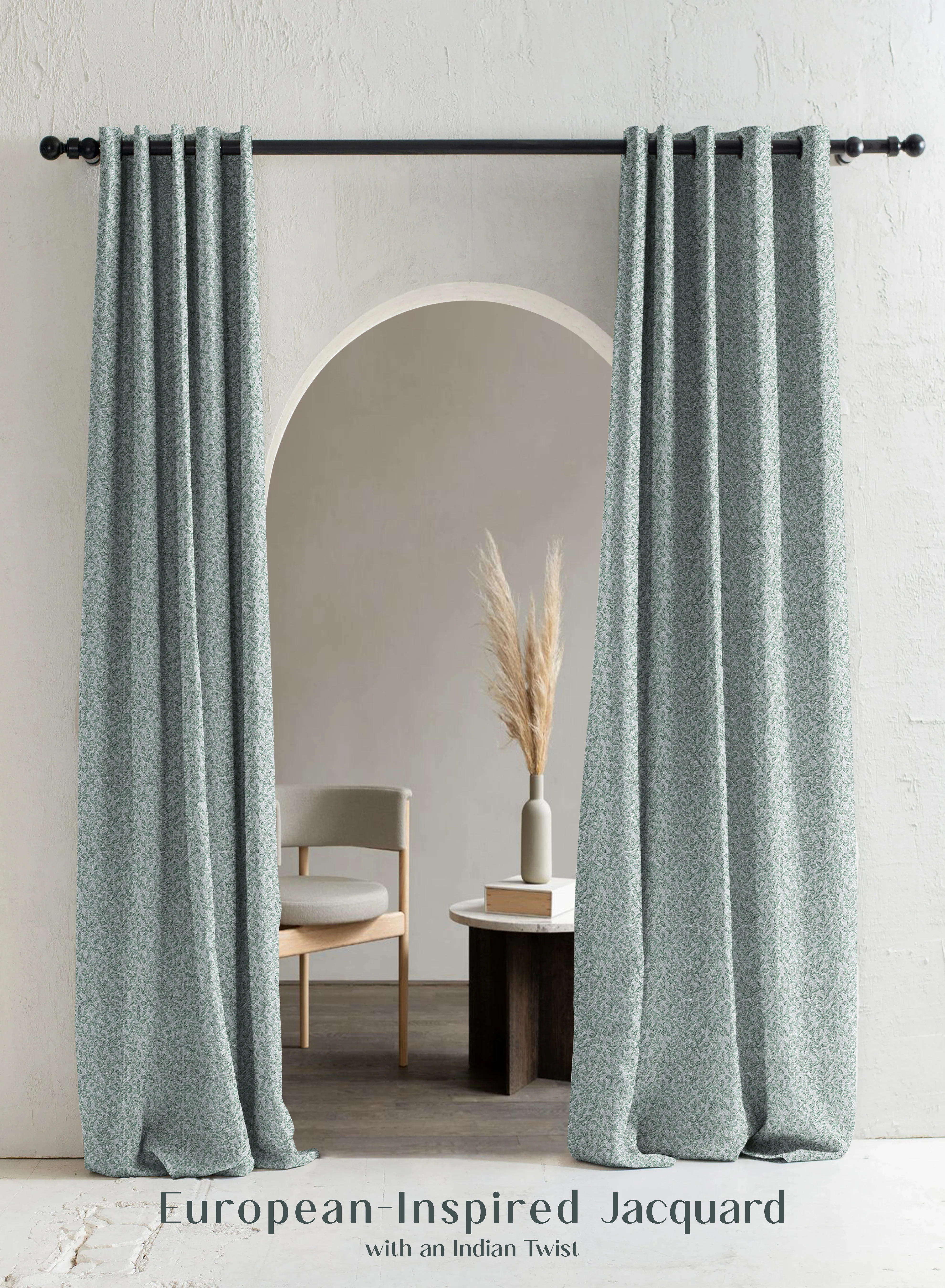 Soft Eudora Jacquard Blackout Curtains European Jacquard Weave Total Light Block Seafoam Green Set of 2 Fully CustomizableThe Guide to Measuring and Choosing Curtains World-Class