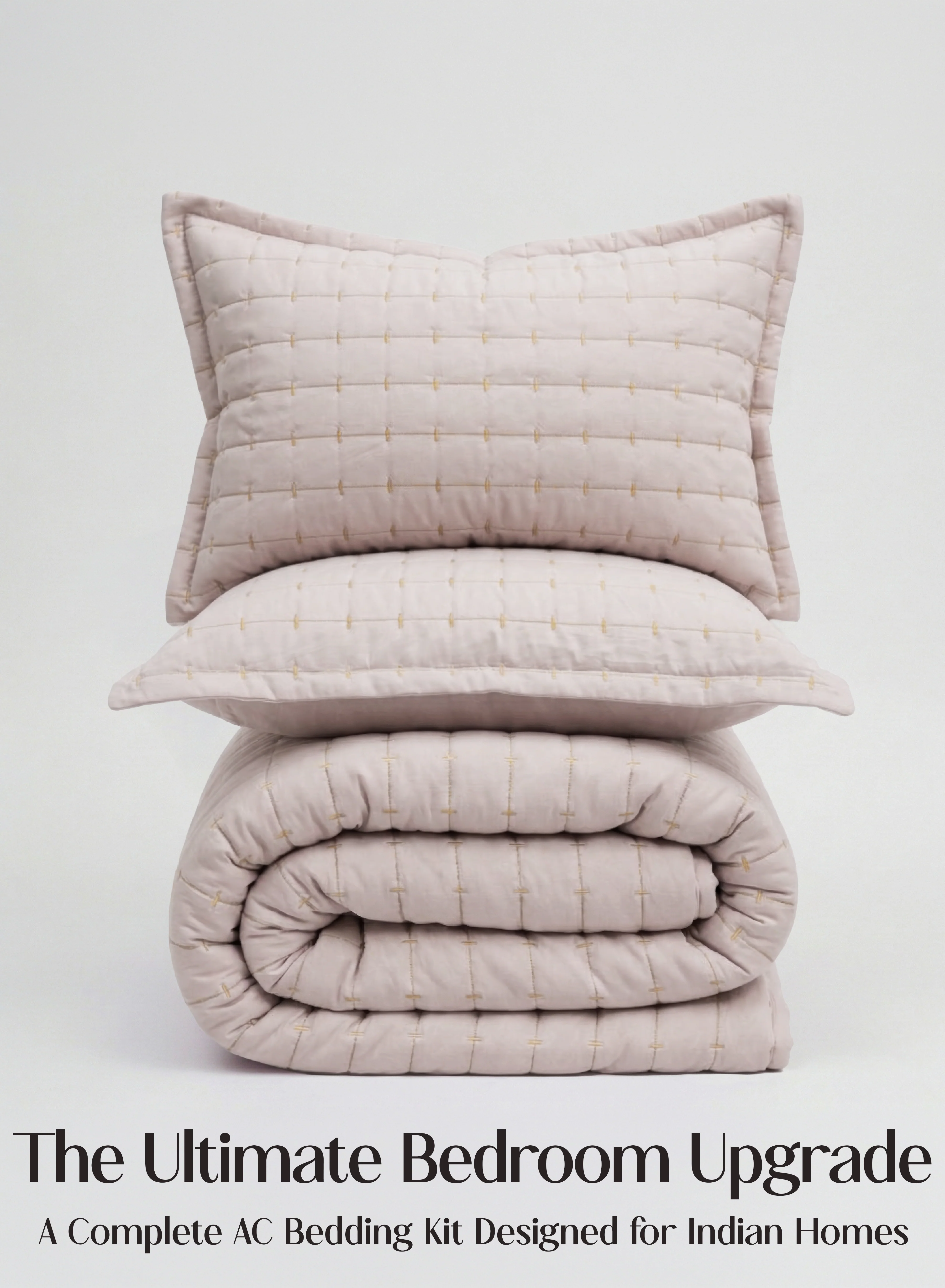 Optimized CloudTouch™ 8-Piece AC Bedding Set Complete Bedroom Upgrade in One Set Sakura Blush Reusable