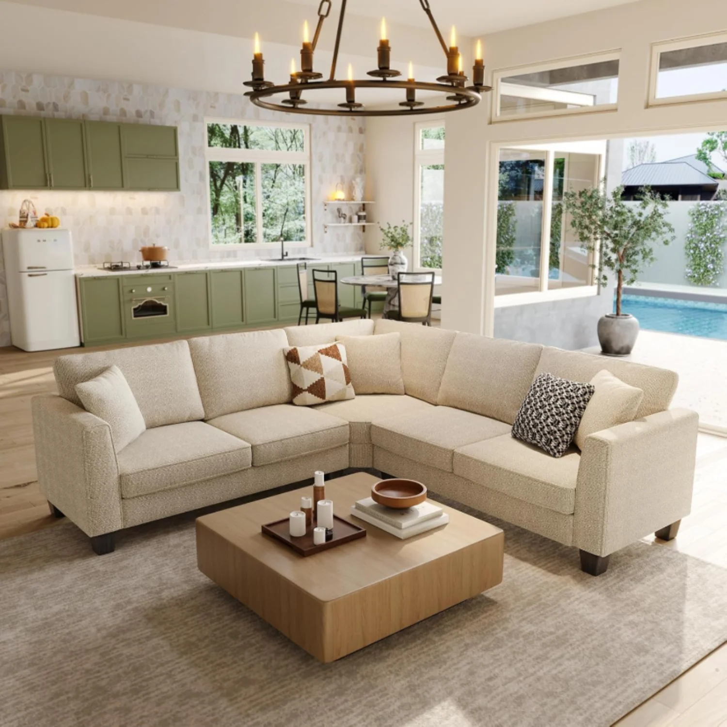 Efficient L Shaped Sofa Couch Sectional Sofa Corner Couch Chenille Sectional Couches for Living RoomL Shaped Sofa Couch Sectional Sofa Corner Couch Chenille Sectional Couches for Living Room Carefully Designed