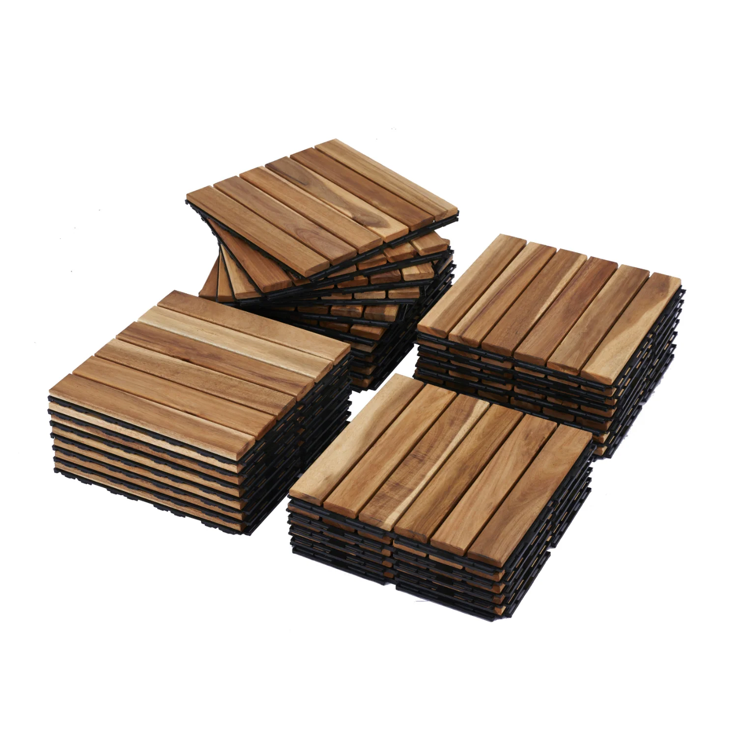 Optimized 30 PCS Interlocking Deck Tiles 12 x12 Waterproof Solid Acacia Wood Patio Tiles Flooring Tiles Outdoor All Weather30 PCS Interlocking Deck Tiles 12 x12 Waterproof Solid Acacia Wood Patio Tiles Flooring Tiles Outdoor All Weather High-Grade