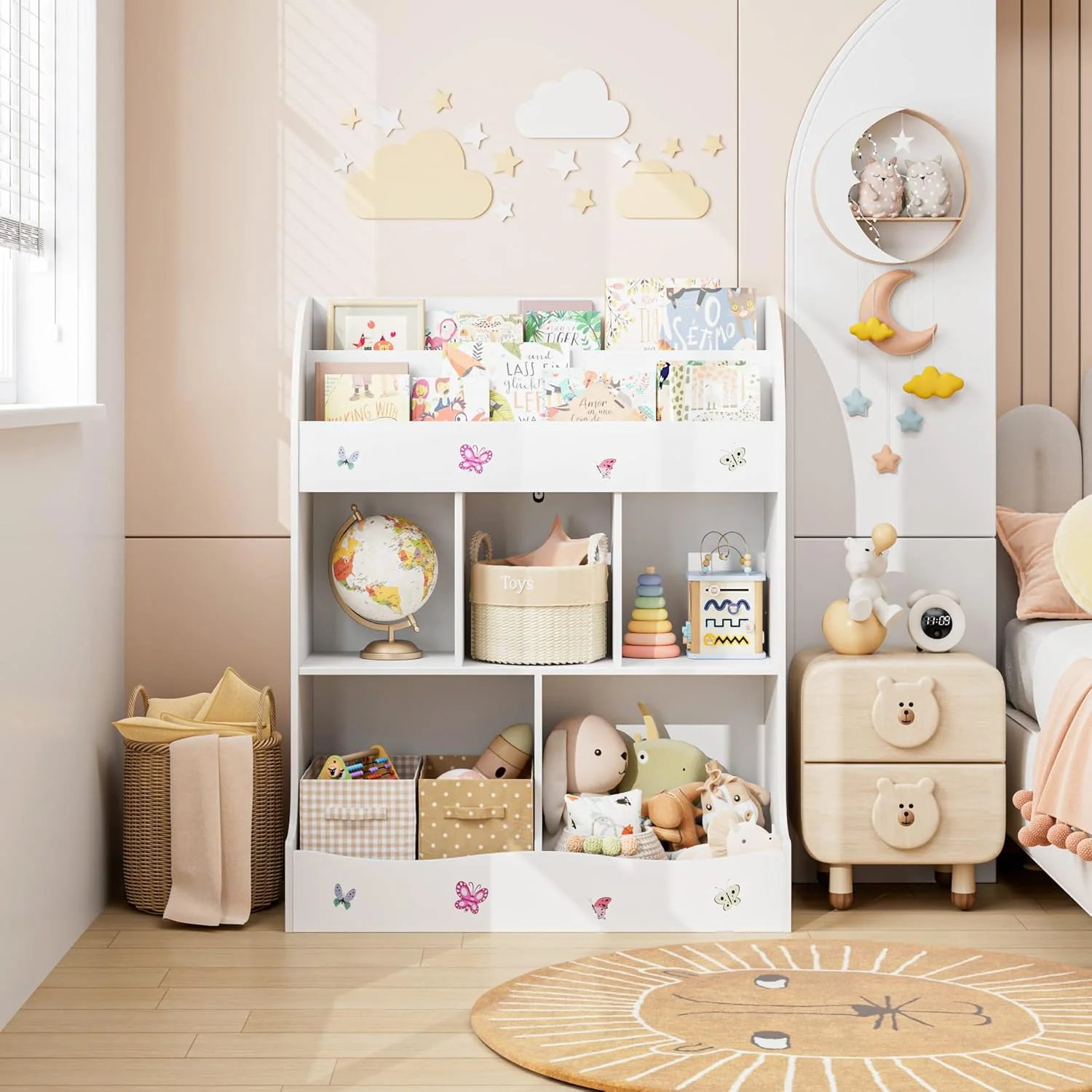 Quality Toy Storage Organizer with Bookcase Kids Bookshelf Toy Storage Storage Cabinet with CubbiesToy Storage Organizer with Bookcase Kids Bookshelf Toy Storage Storage Cabinet with Cubbies Classic