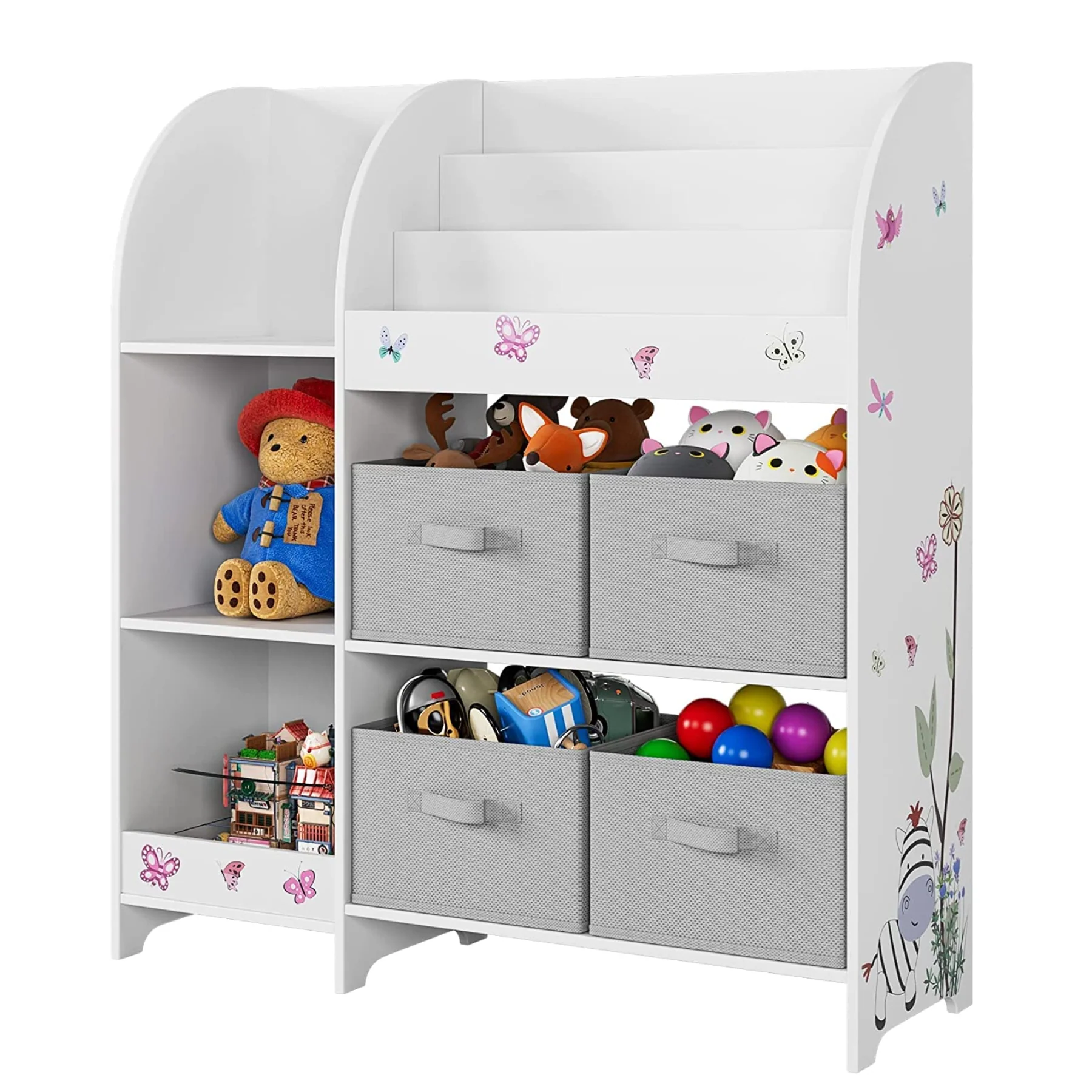 User-Friendly Kids Toy Storage Unit Toy Rack with Storage Boxes Bookshelf Rack CabinetKids Toy Storage Unit Toy Rack with Storage Boxes Bookshelf Rack Cabinet Top-Quality