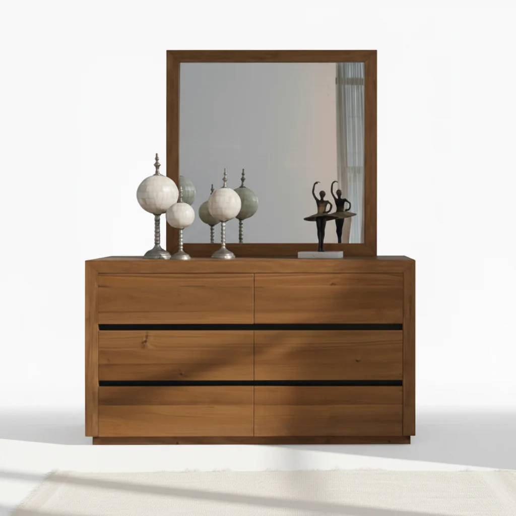 Eco-Friendly Prague Dresser and Mirror Expertly Made