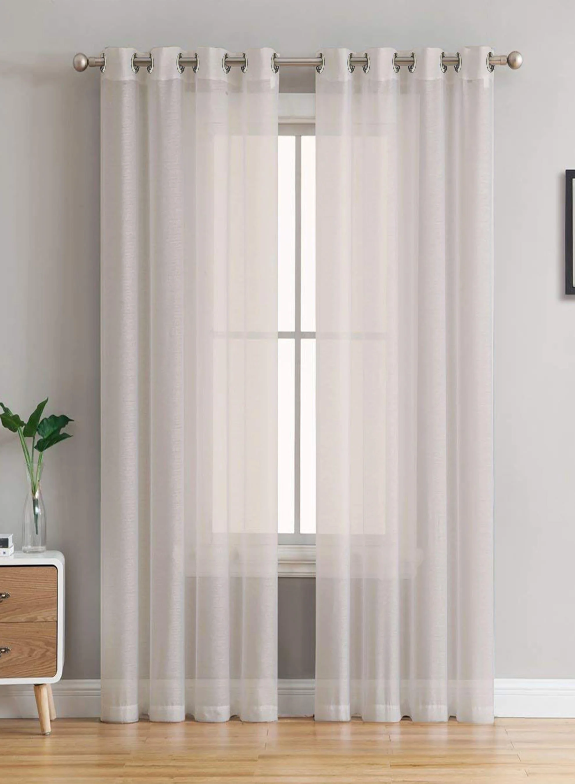 Optimized Elwana Plain Sheer Curtains Off White Set of 2The Guide to Measuring and Choosing Curtains Artisan
