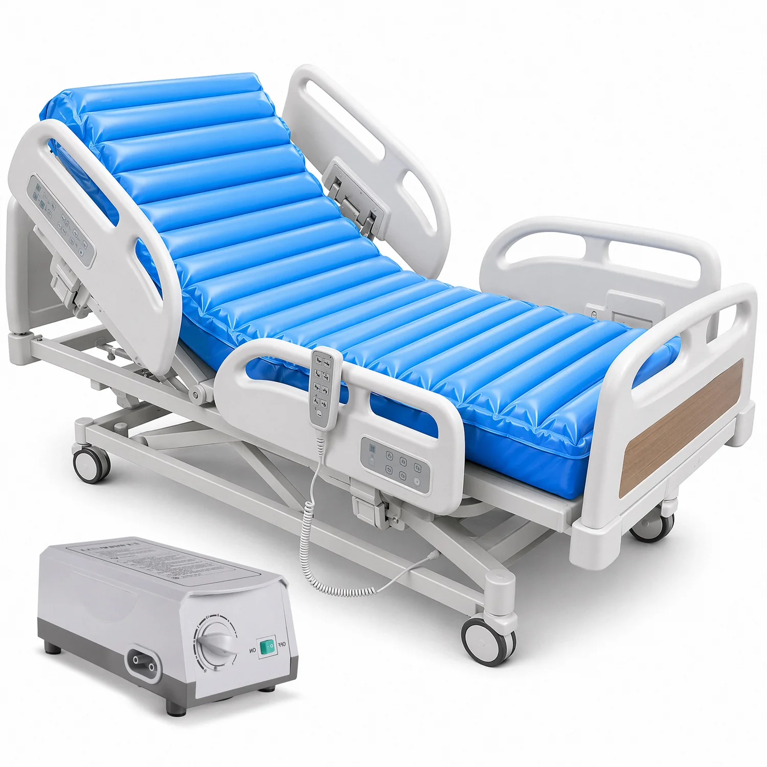 Efficient Alternating Air Pressure Mattress Pad with Quiet Pump Hospital Bed Mattress Topper for Bed Sore PreventionAlternating Air Pressure Mattress Pad with Quiet Pump Hospital Bed Mattress Topper for Bed Sore Prevention Top-Quality