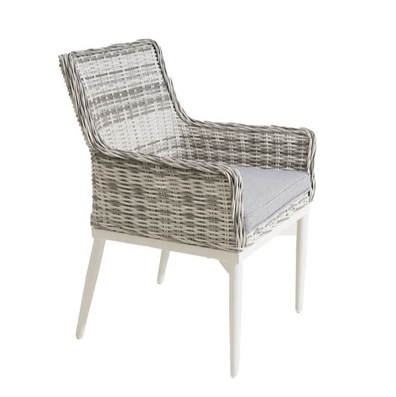 Breathable Lucas Outdoor Dining Chair Zen White Exclusive