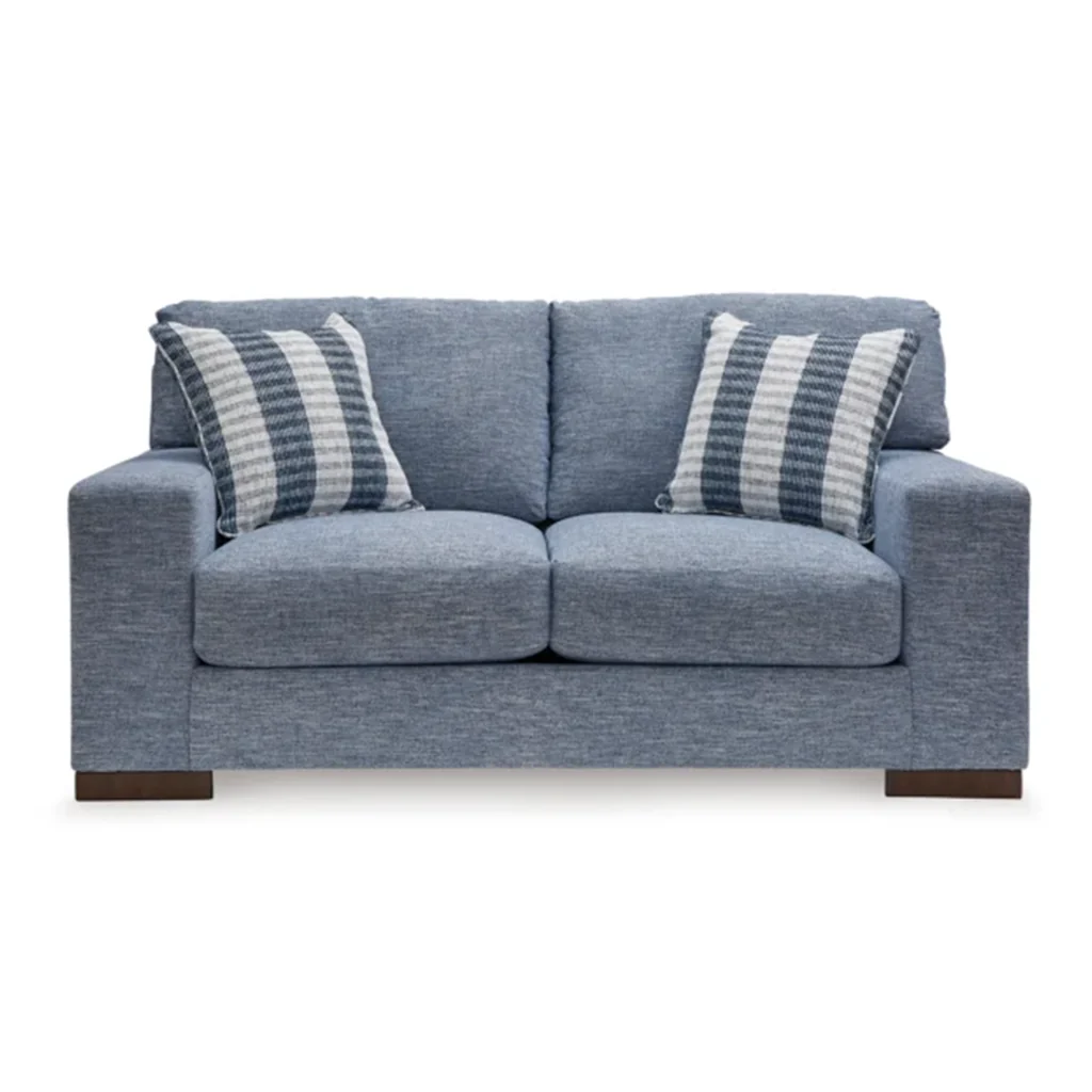 Top-Quality Angelina 2 Seater Sofa Denim Modern