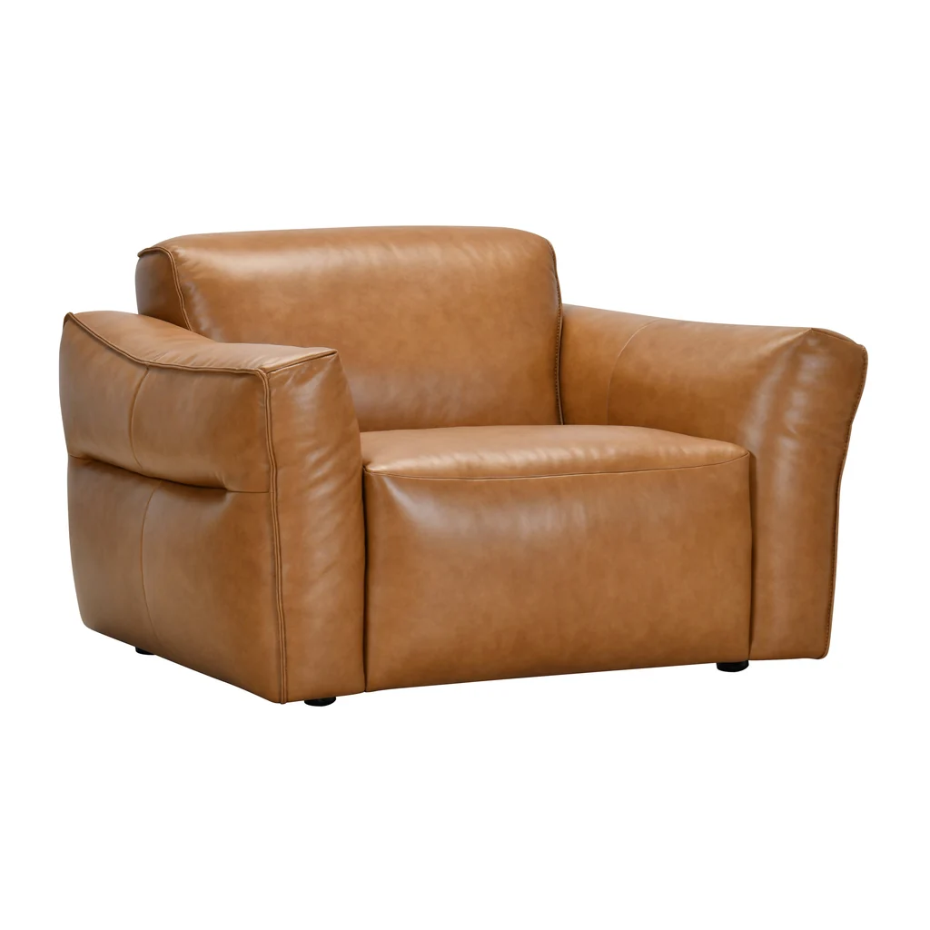 Authentic Legano Leather Armchair Dependable