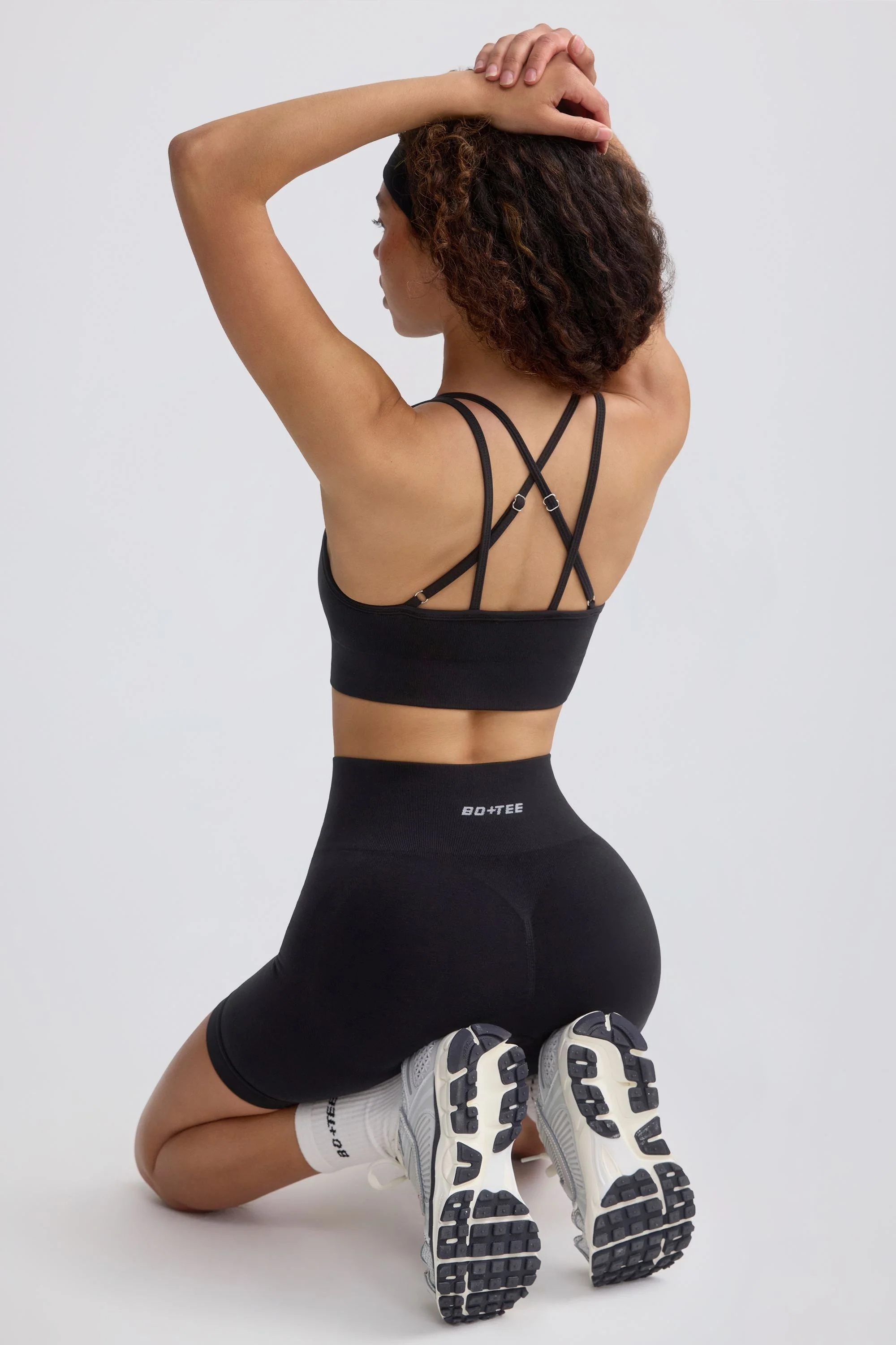 Safe Strappy Define Luxe Sports Bra in Black Recyclable