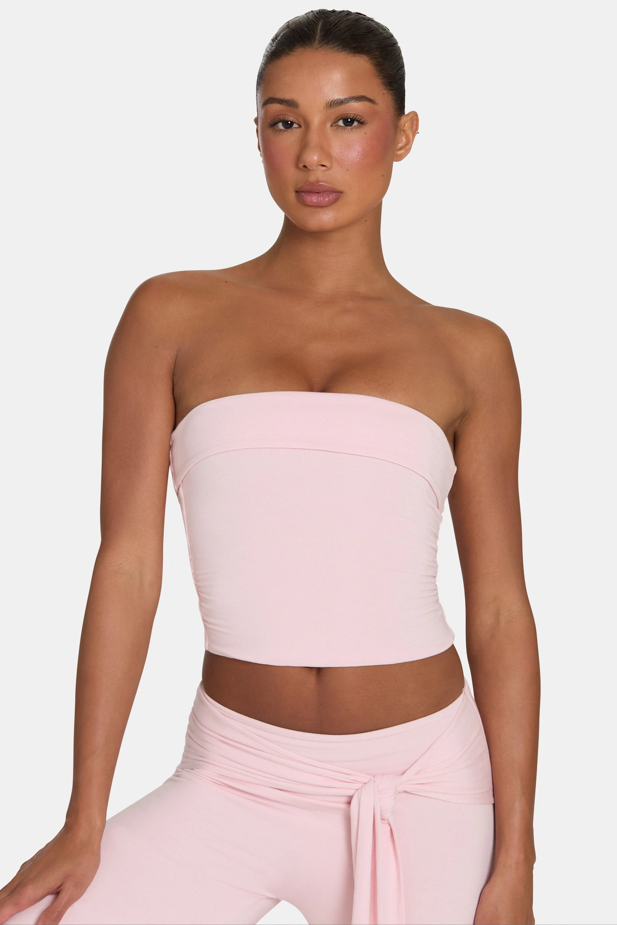 High-Performance ButterCloud™ Tube Top in Blush Consistent