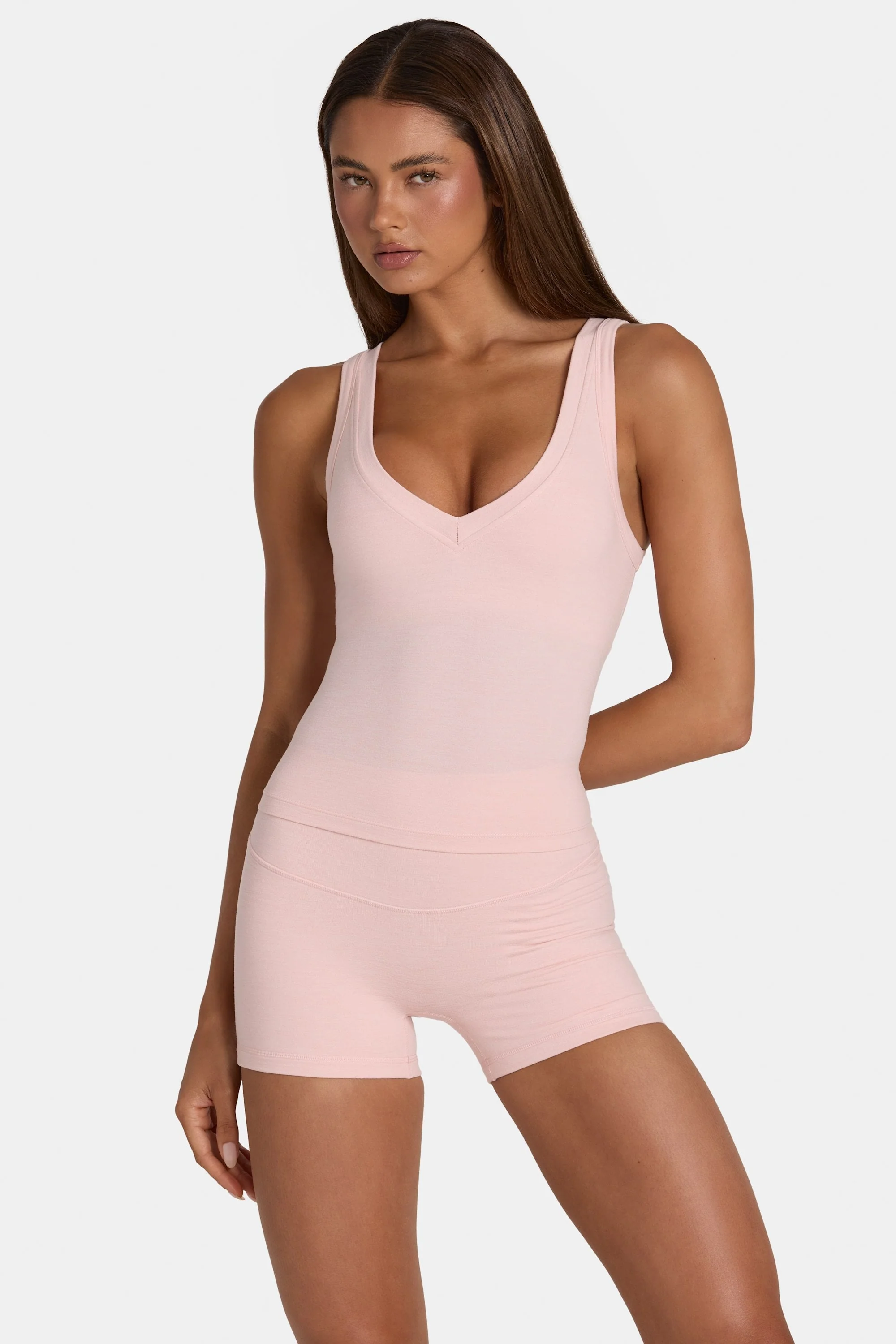 High-Performance Soft Active Tank Top in Blush Marl Next-Generation