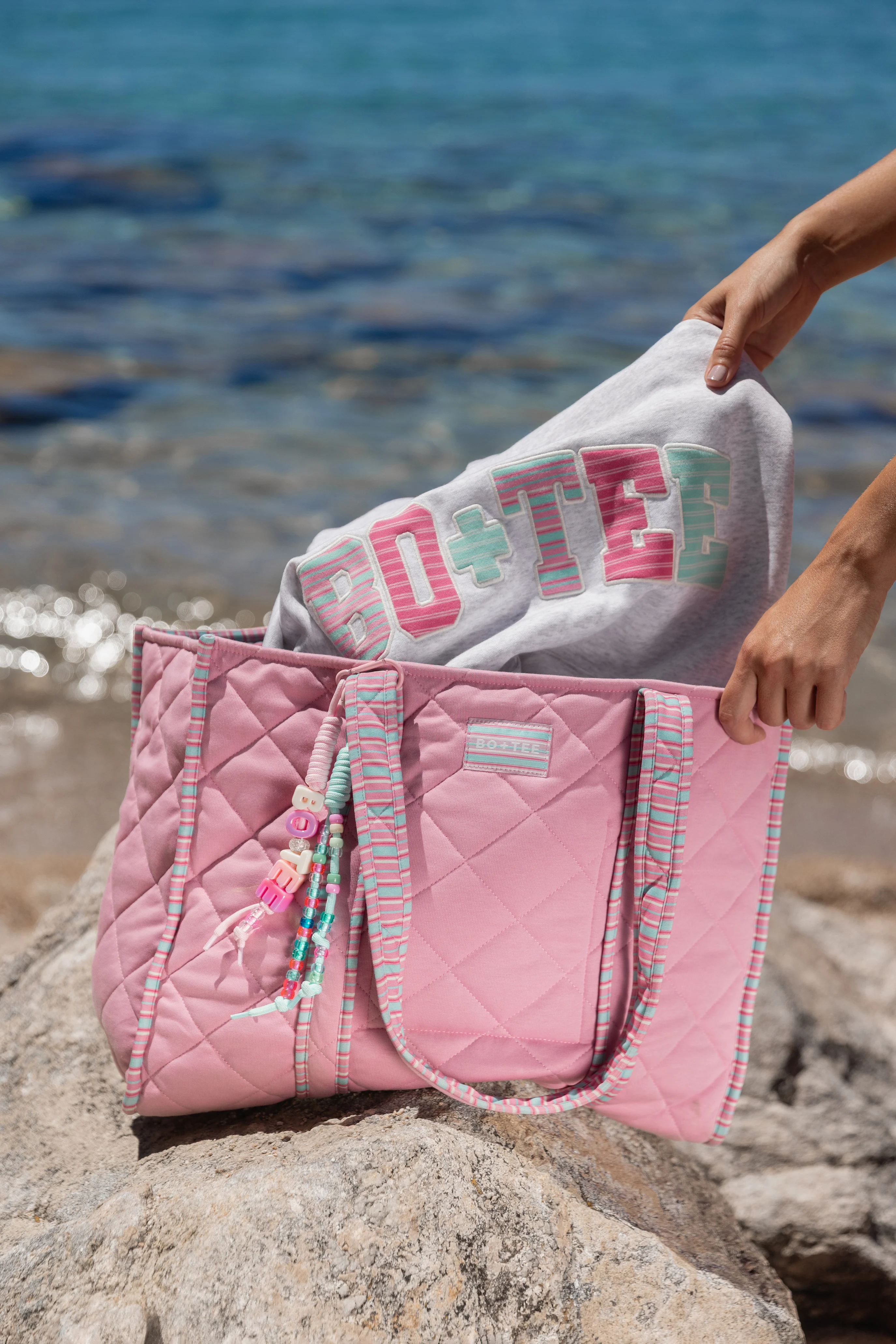 Fast Jersey Tote Bag in Sweet Pink Refined