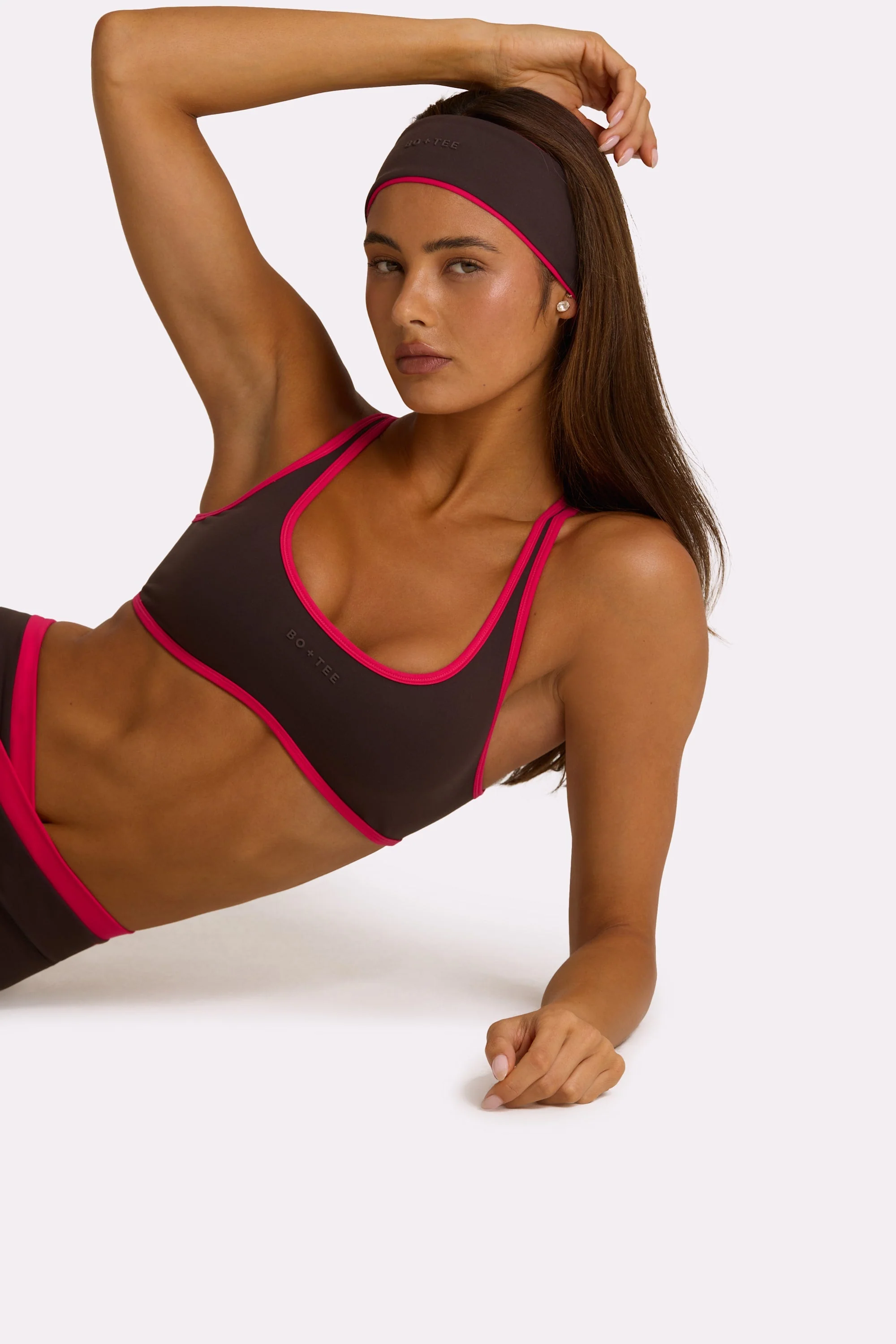 User-Friendly Soft Active Sports Bra in Truffle Stylish