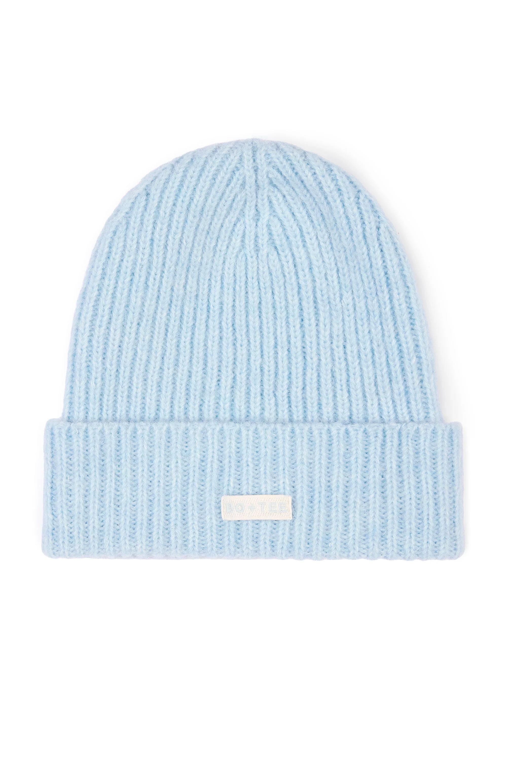 Original Ribbed Knit Beanie Hat in Powder Blue Healthy