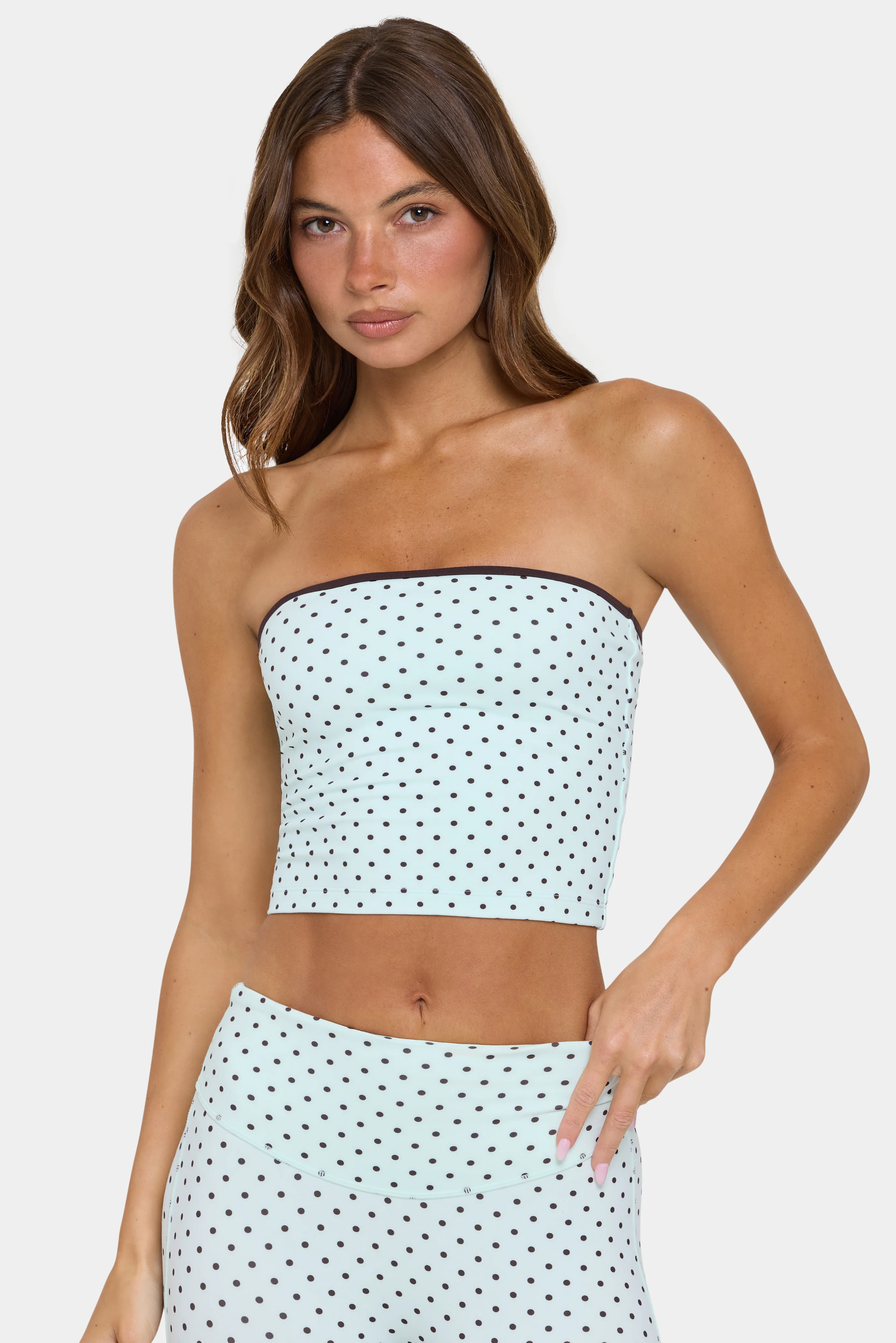 Relaxed Soft Active Bandeau Top in Mint Chip User-Friendly