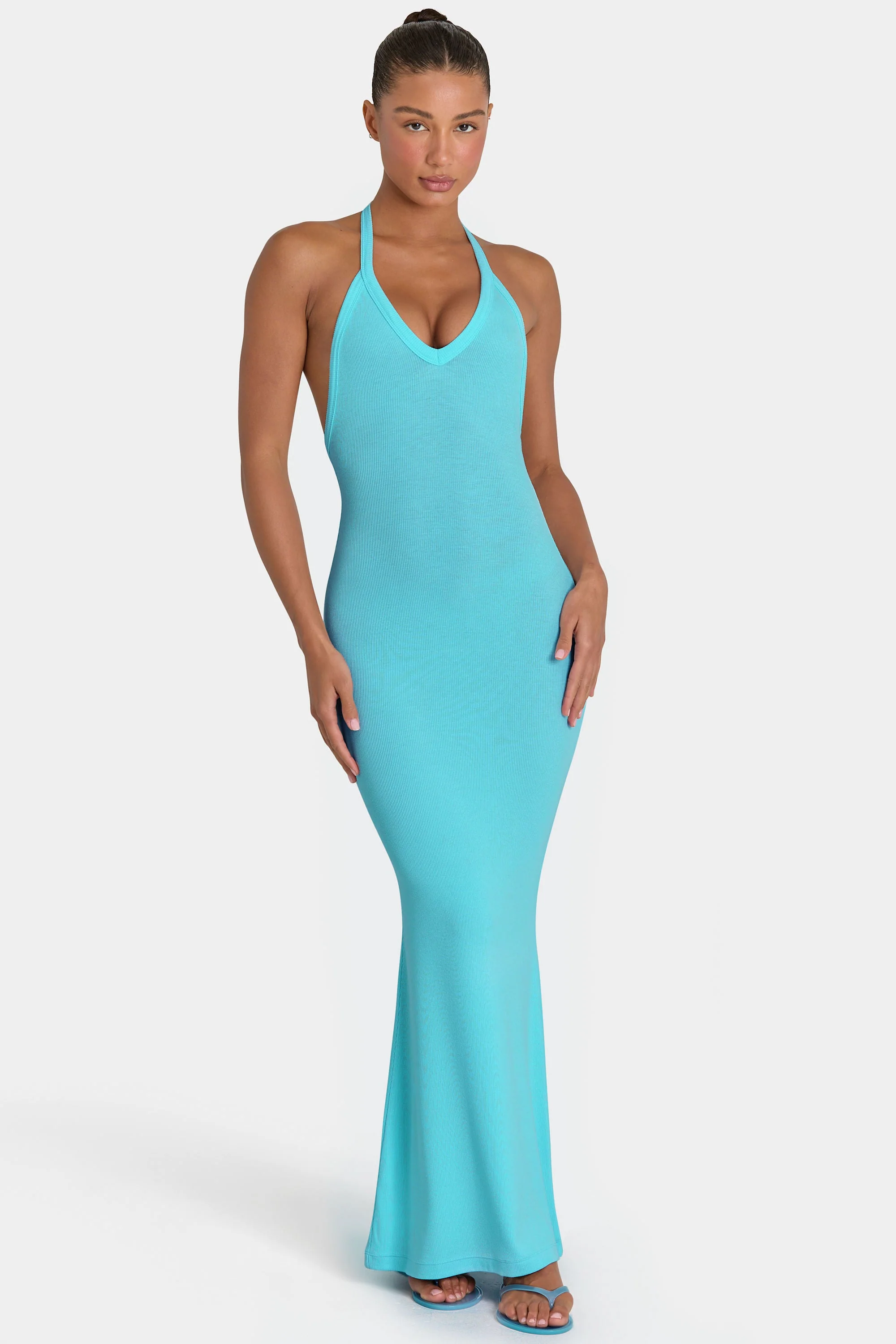 Top-Quality ButterCloud™ Maxi Dress in Aqua Powerful