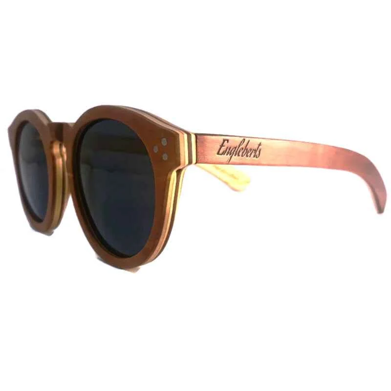 Exclusive Engleberts Cherry Wood Sunglasses – Full Frame Polarized Style Fast