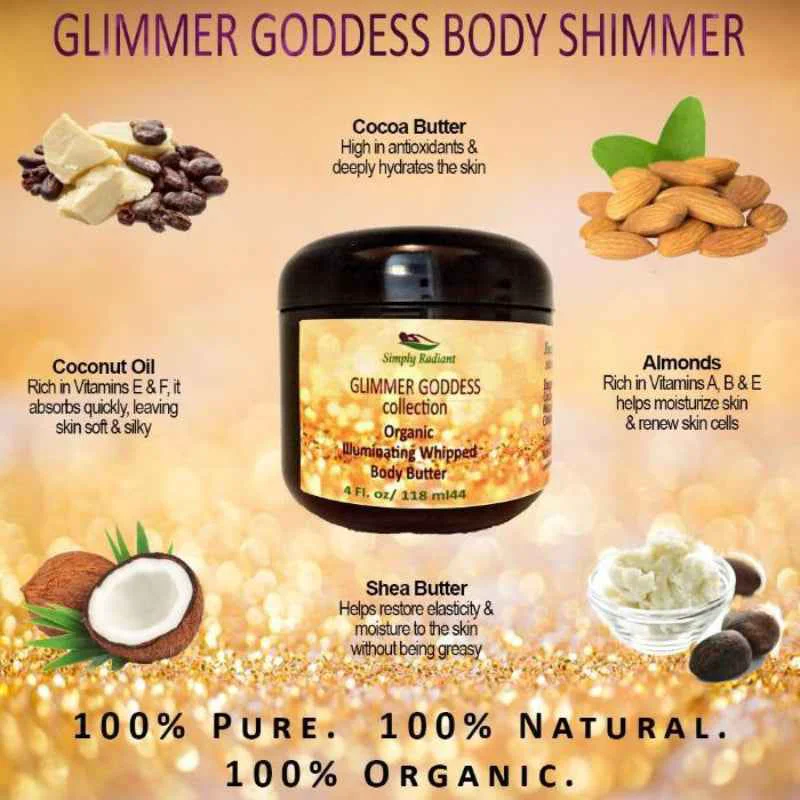 Classic Glimmer Goddess Body Butter – Organic Shimmer Contemporary