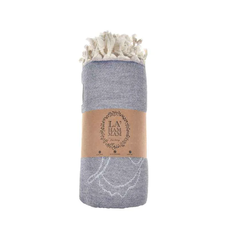 Innovative Blue Cotton Towel Enhanced