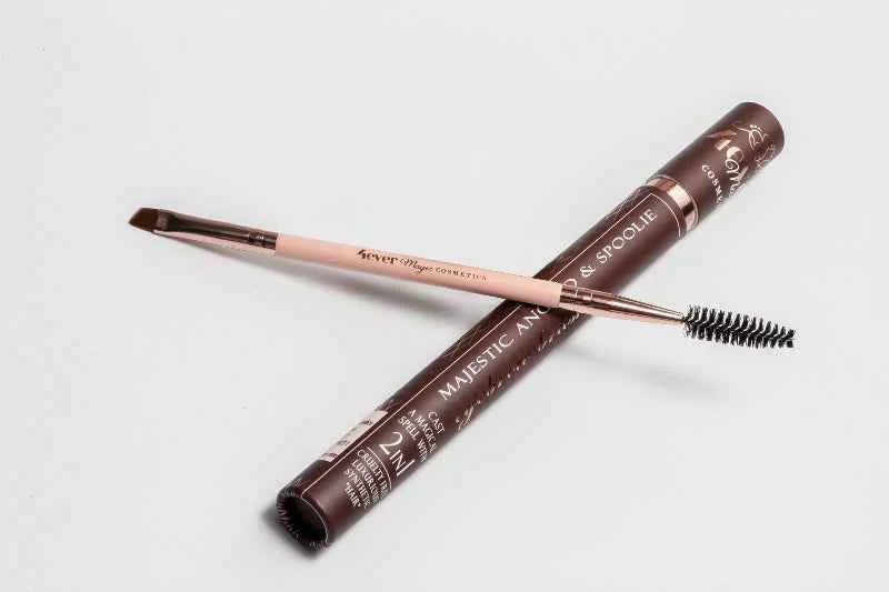 Next-Generation 2-in-1 Eyebrow Brush with Spoolie – Precision Definer Blending Tool for Natural Brows Crafted