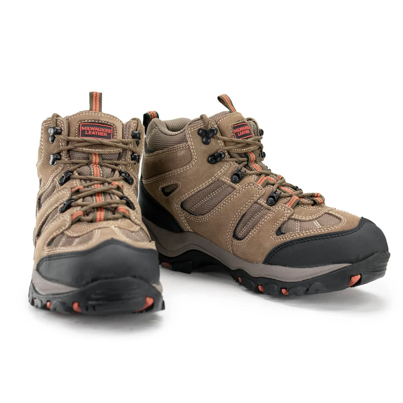 Elite Milwaukee Leather Men’s Brown Suede Lace-Up Waterproof Outdoor Hiking Boots MBM9150 High-Grade