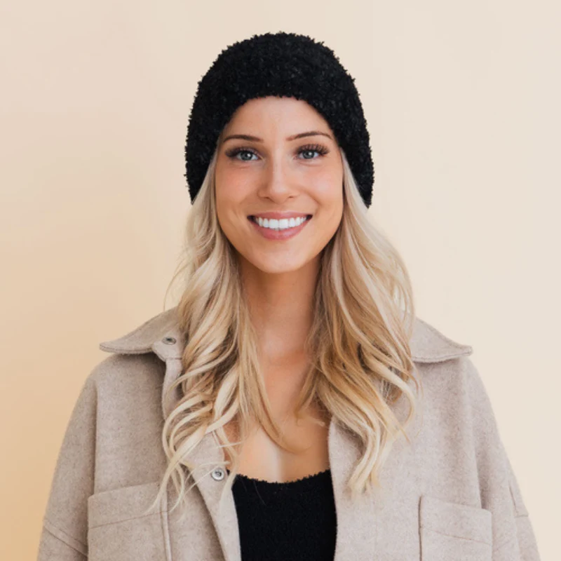 Environmentally Friendly Fuzzy Chenille Beanie User-Friendly