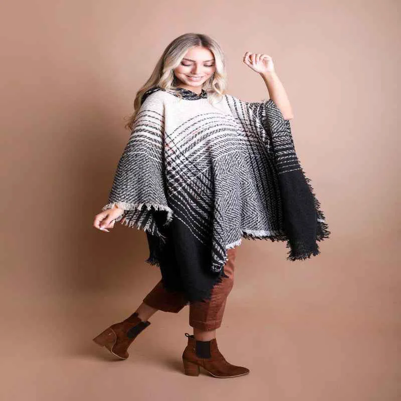 Lightweight Hooded Herringbone Wrap Effective