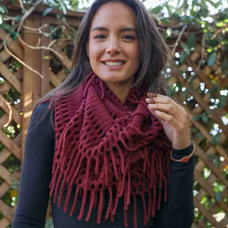 Next-Generation Fuzzy Tassel Scarf Responsible