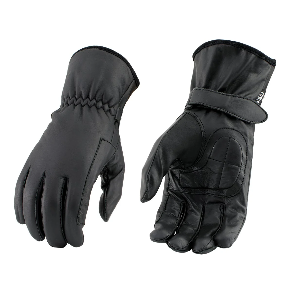 Green Milwaukee Leather SH736 Men’s Black Textile Gauntlet Winter Gloves Luxury