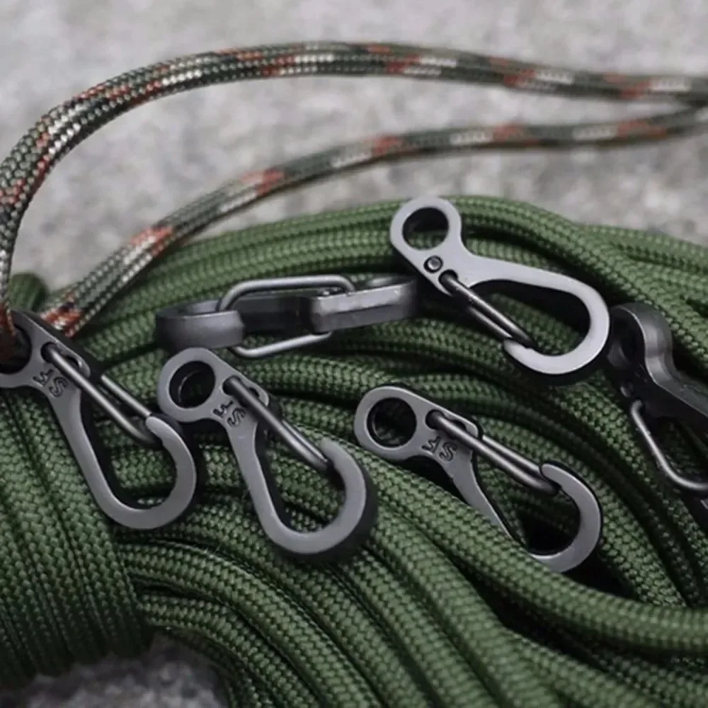 Next-Generation Mini Spring Hang Carabiner Essential EDC Gear for Climbing and Camping Soft