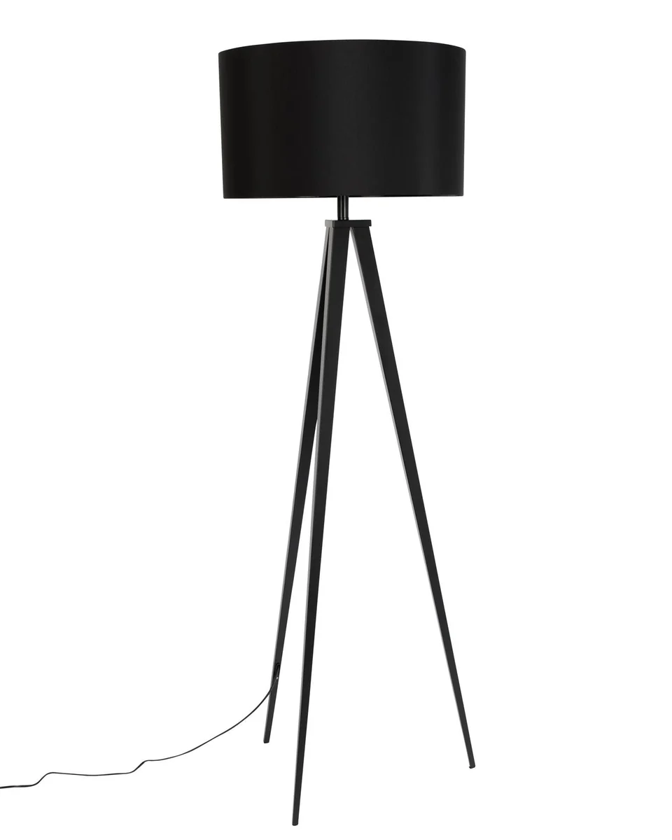 Solid Floor Lamp Tripod- Black Effective
