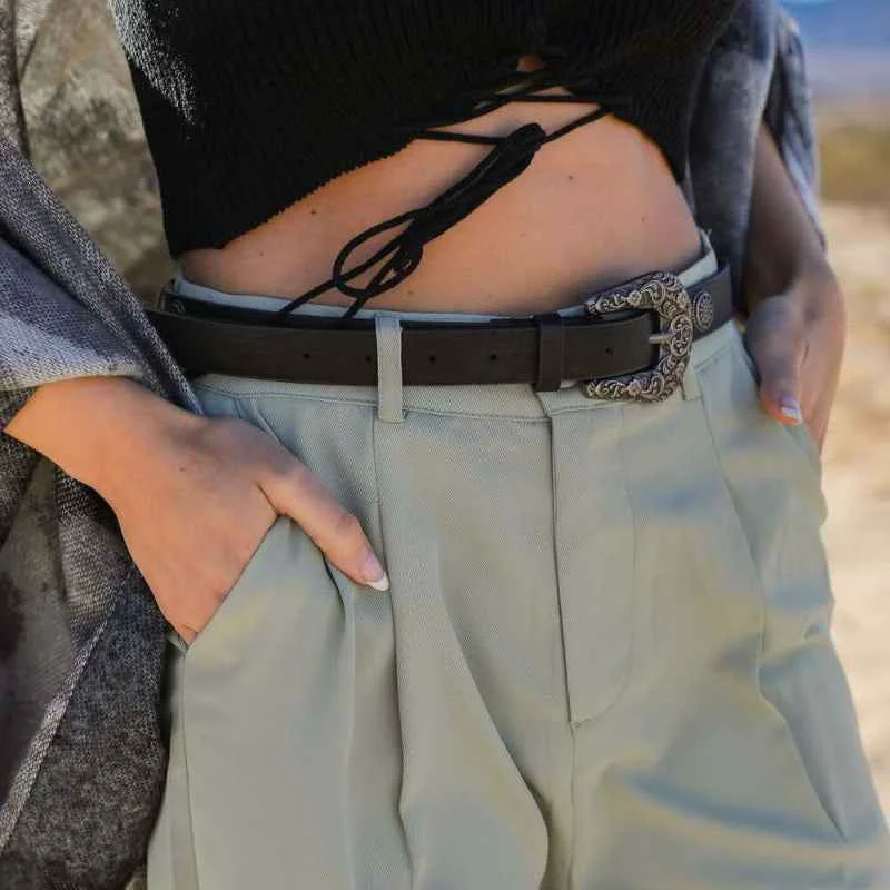 Durable Western Leather Belt High-Quality