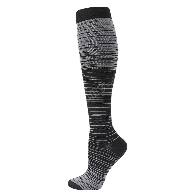 Dependable Running Compression Stockings for Men and Women 20-30mmHg Support for Marathon Hiking Cycling Pregnancy and Varicose Veins Pure