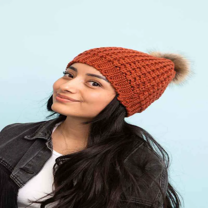 Dependable Textured Pom Beanies Next-Generation