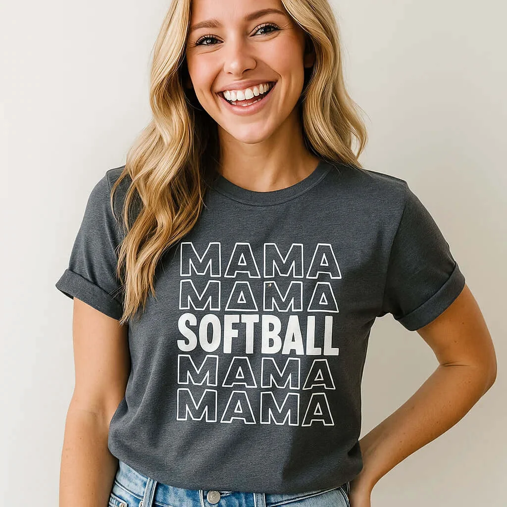 Softball Mama Tee Traditional