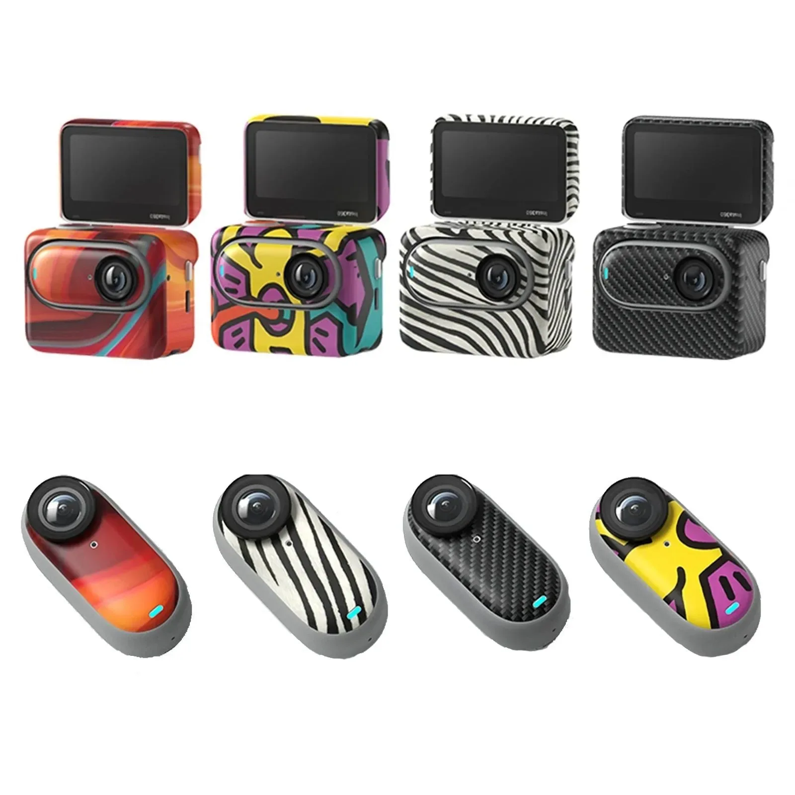 Effective Soft Material Decal for Insta360 GO 3 – Body Stickers Protective Film for Insta360 GO 3 Skin Sports Action Camera Accessories Sophisticated