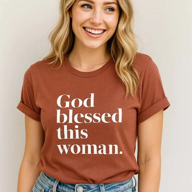 Specialty God Blessed Woman T-Shirt – Inspirational Faith-Based Apparel Efficient