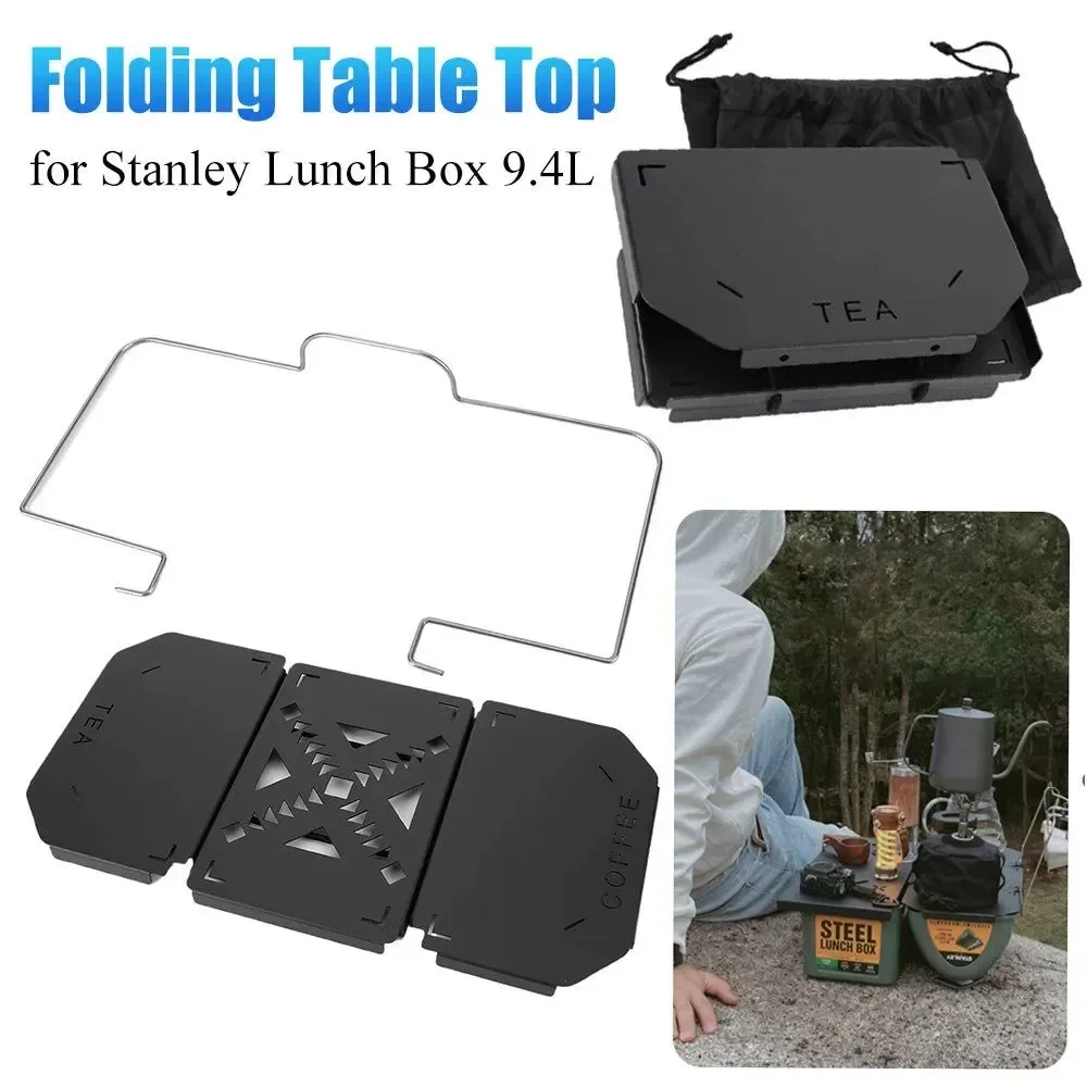 Excellent Heavy Duty Mini Metal Shelf for Stanley 9.4L Lunch Box – Aluminum Alloy Camping Organizer Rack Heavy Duty Mini Metal Shelf for Stanley 9.4L Lunch Box – Maximize Your Camp Kitchen Space Top-Quality