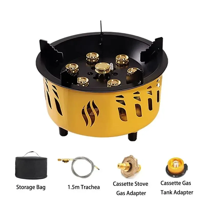 Superior High Power 20000W Portable Camping Stove Windproof Multi Gas Burner Carefully Designed