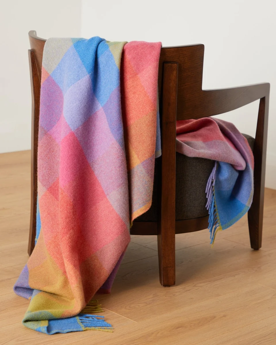 Sustainable Foxford Sorcha Lambswool Throw Responsible